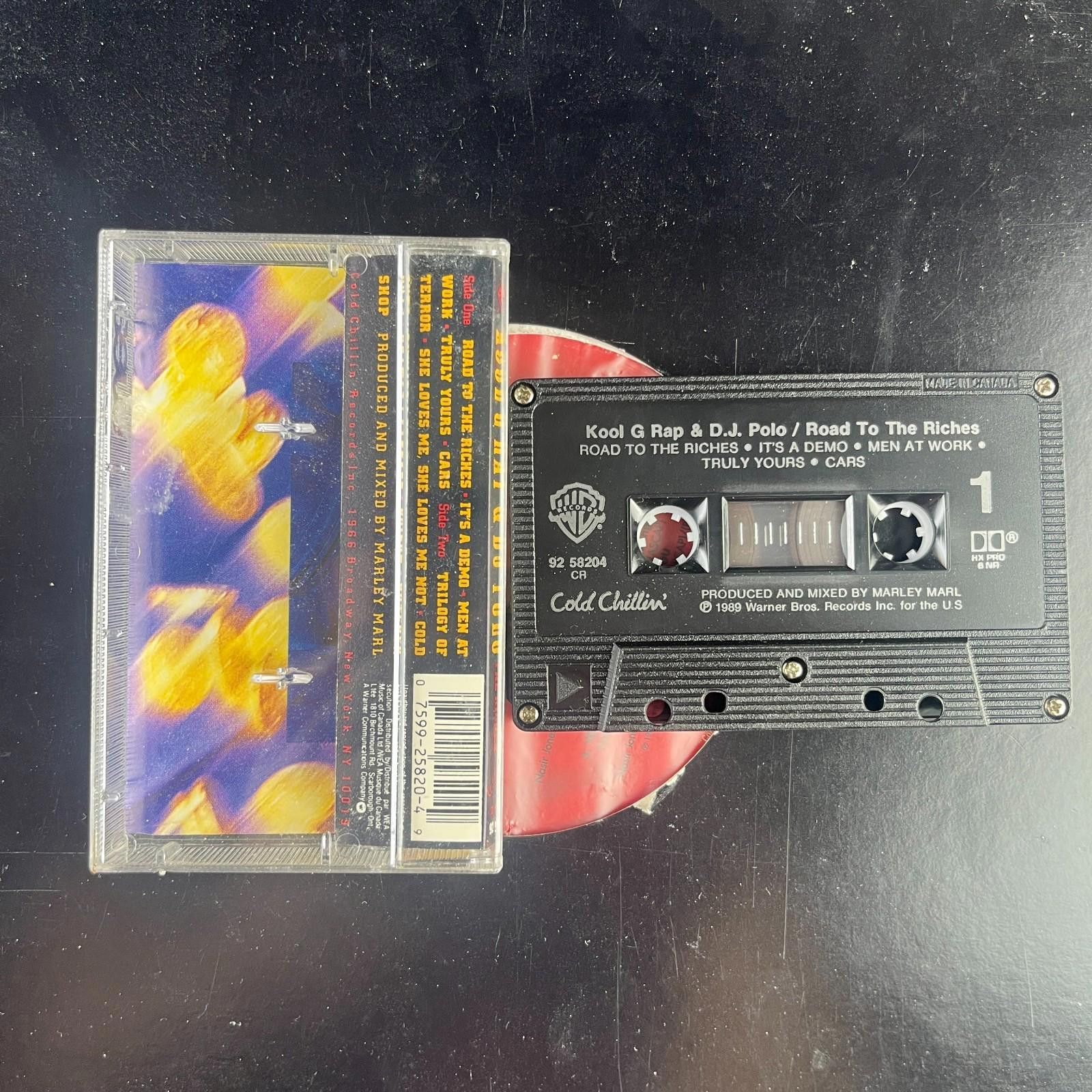 Other Kool G Rap DJ Polo Road To The Riches Cassette 1989 Original Size ONE SIZE - 2 Thumbnail