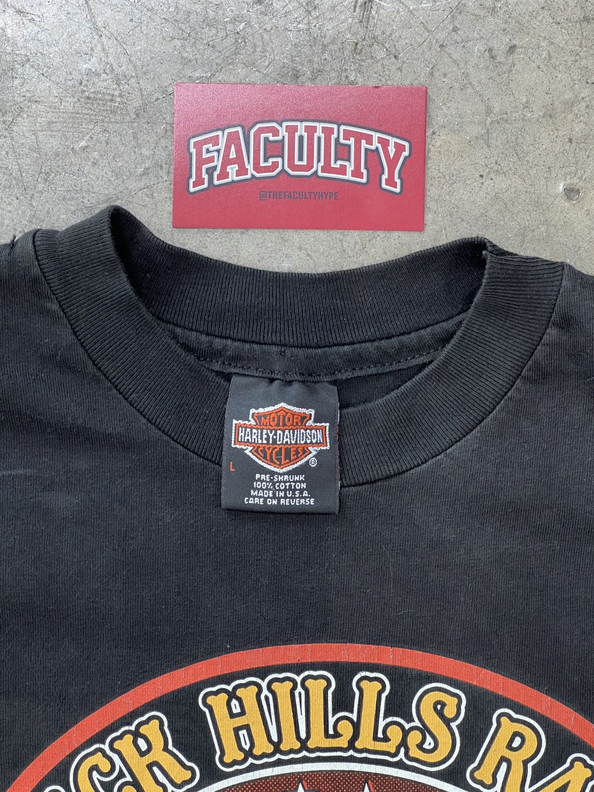 Harley Davidson Vintage 1996 Harley Davidson Sturgis Motorcycle Eagle Large Size US L / EU 52-54 / 3 - 3 Thumbnail