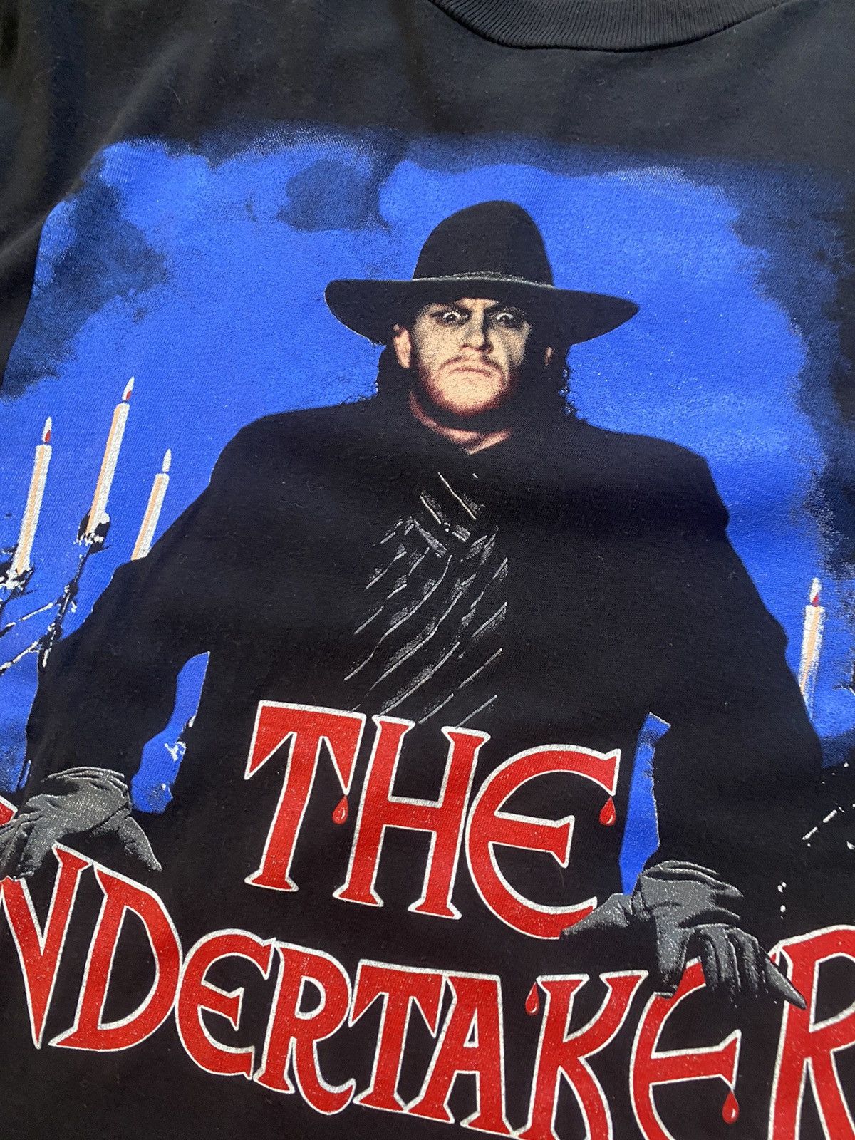 Band Tees × Vintage × WWE Undertaker 1992/1993 Vintage Titan Sport Tee Size US M / EU 48-50 / 2 - 3 Thumbnail