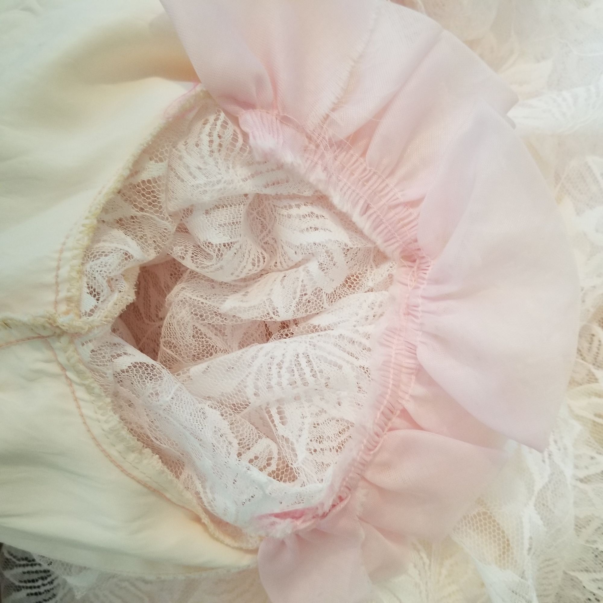 Other Alicia 7 8 Pink Floral Lace Fairy Tale Princess Dress Vintag Size M / US 6-8 / IT 42-44 - 5 Thumbnail