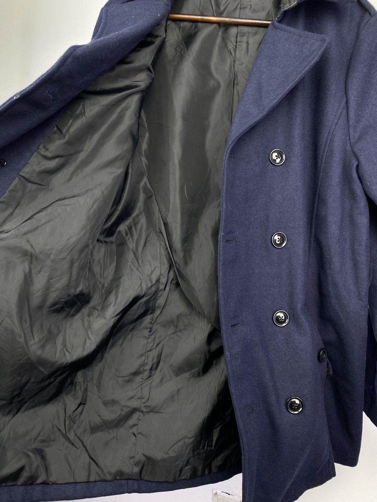 Tete Homme Tete Homme Double-Breasted Wool Trench Coat Japan Size XL / US 12-14 / IT 48-50 - 11 Thumbnail