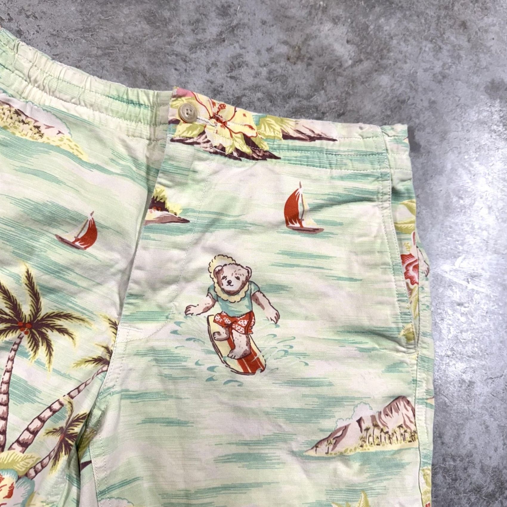 Polo Ralph Lauren Polo Ralph Lauren Shorts Mens Small Green Polo Bear Hawaiian Stretch Chino Polo Bear Floral Beach 90s Mens Size US S / EU 44-46 / 1 - 3 Thumbnail
