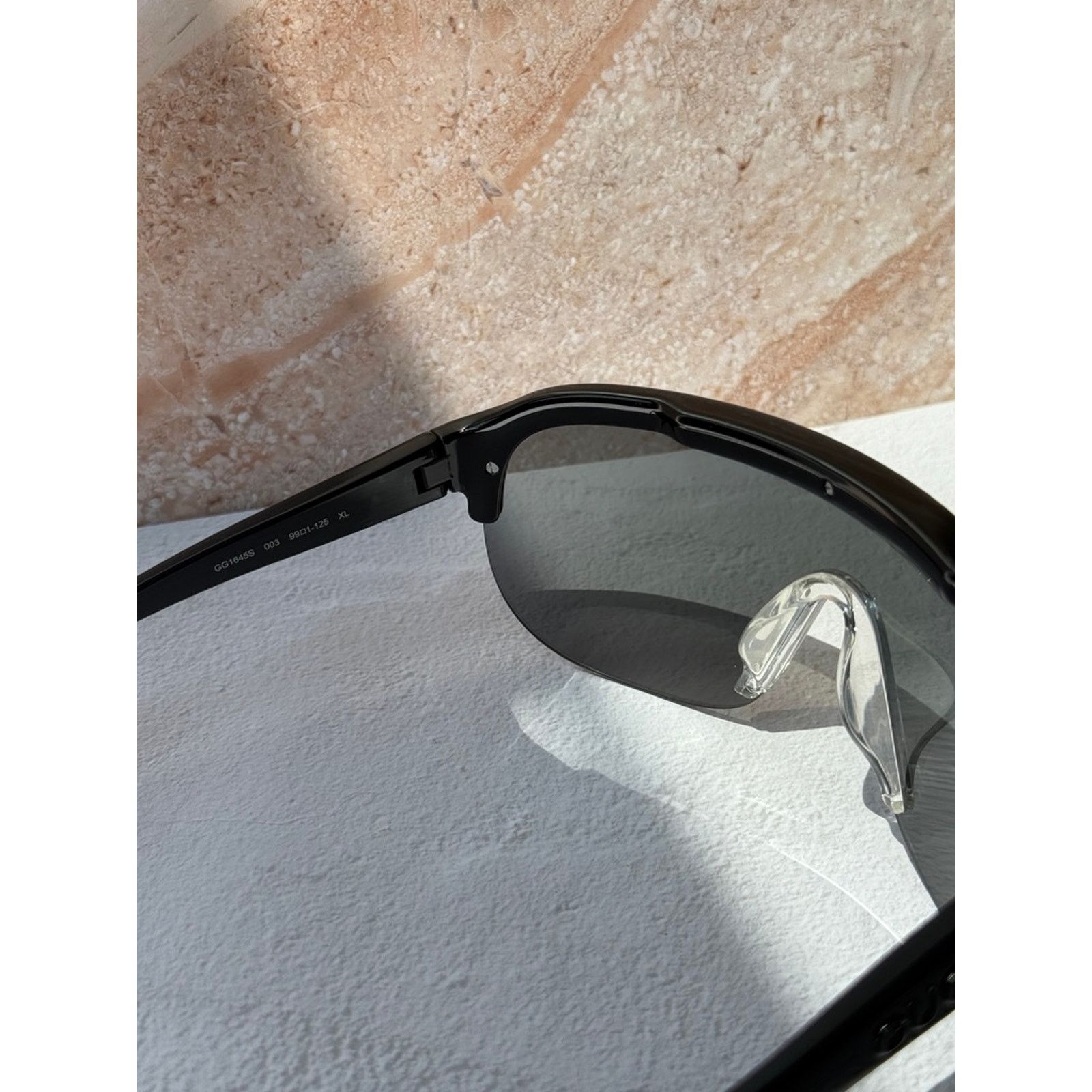 Gucci NEW Gucci GG1645S Black Silver Mask Mirror Sunglasses $390 Size ONE SIZE - 7 Thumbnail
