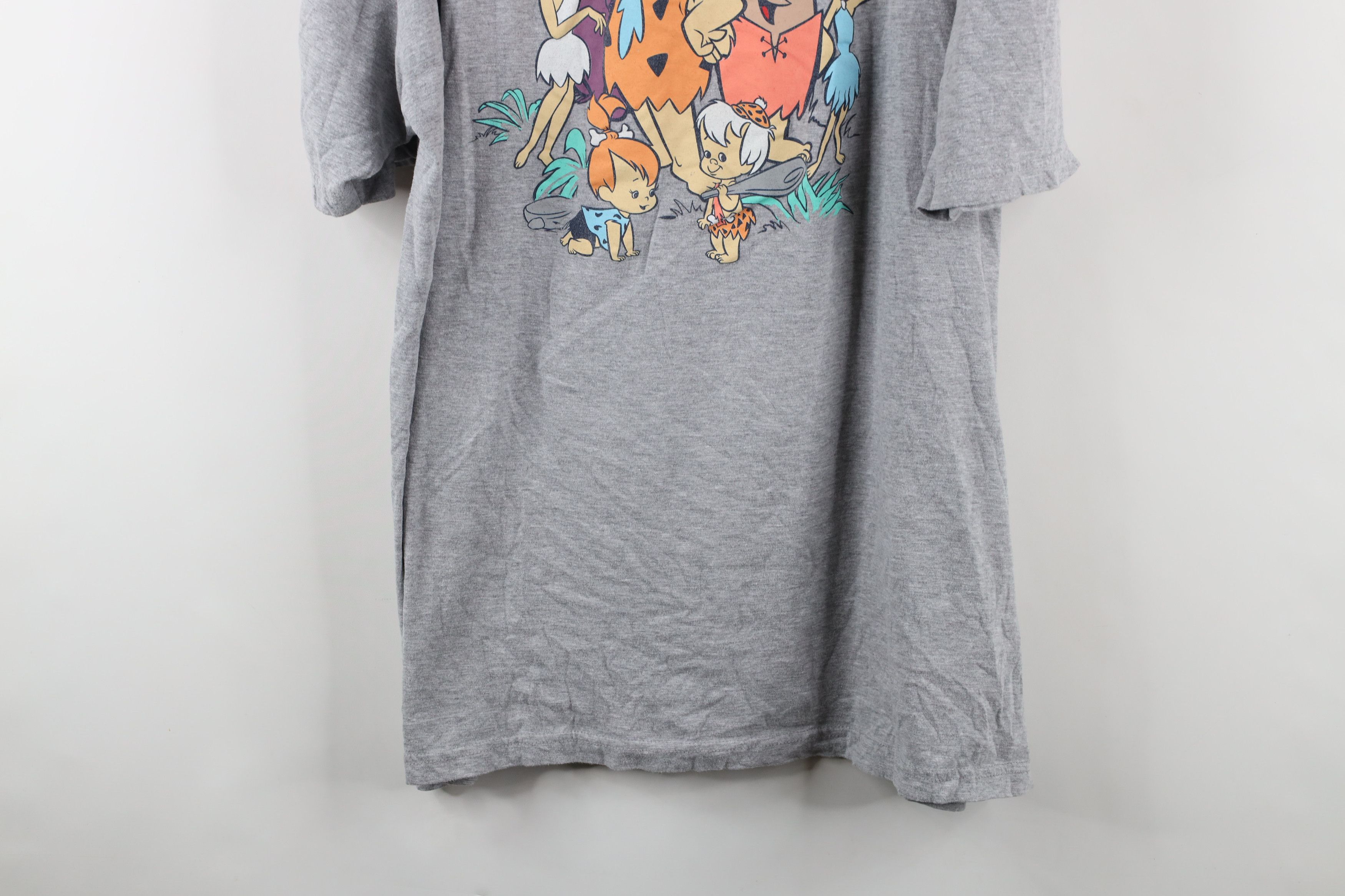 Vintage Retro Y2K The Flintstones Cartoon Short Sleeve T-Shirt Gray Size US XXL / EU 58 / 5 - 3 Thumbnail