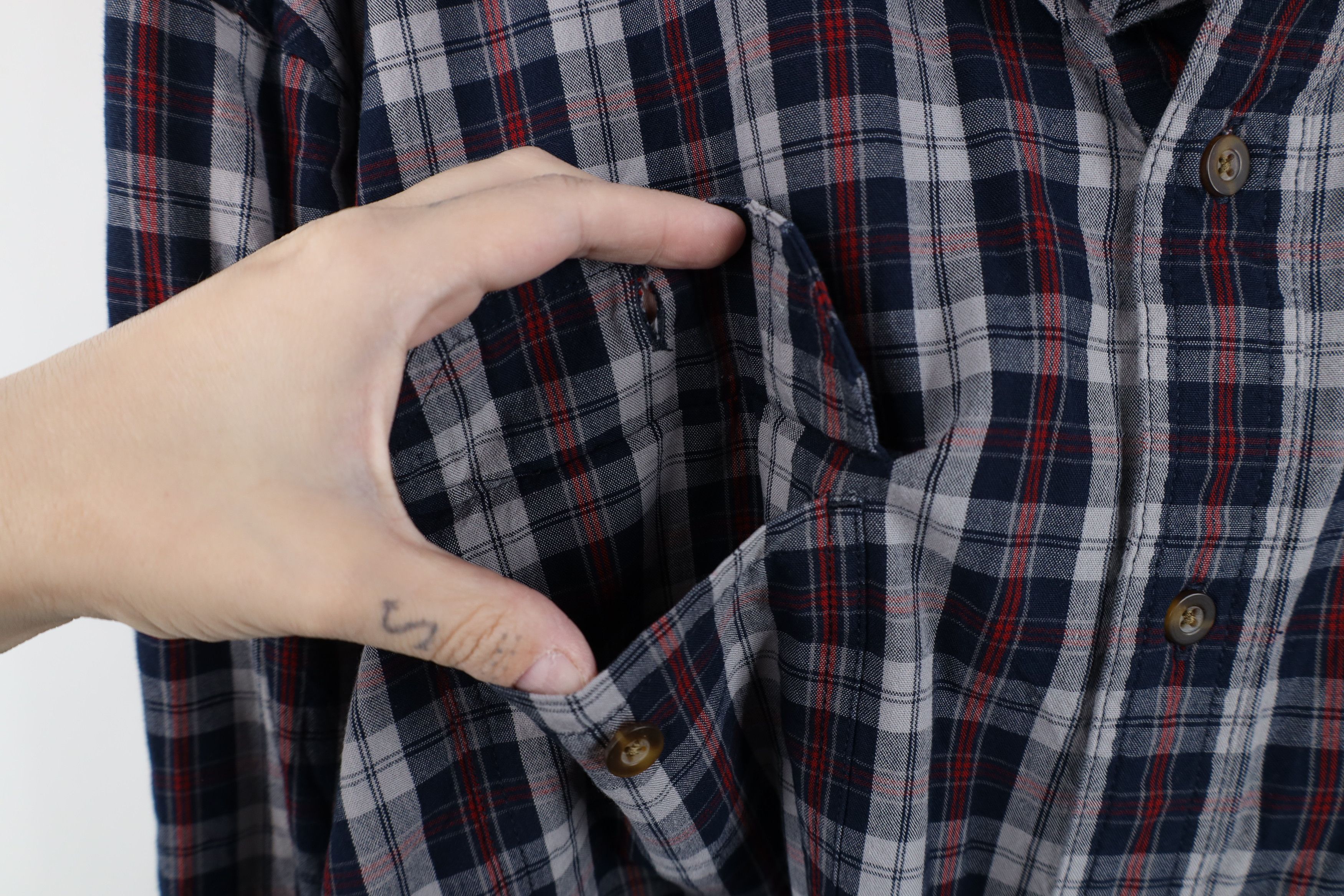Carhartt Vintage Carhartt Fit Collared Button Down Shirt Plaid Size US XXL / EU 58 / 5 - 5 Thumbnail