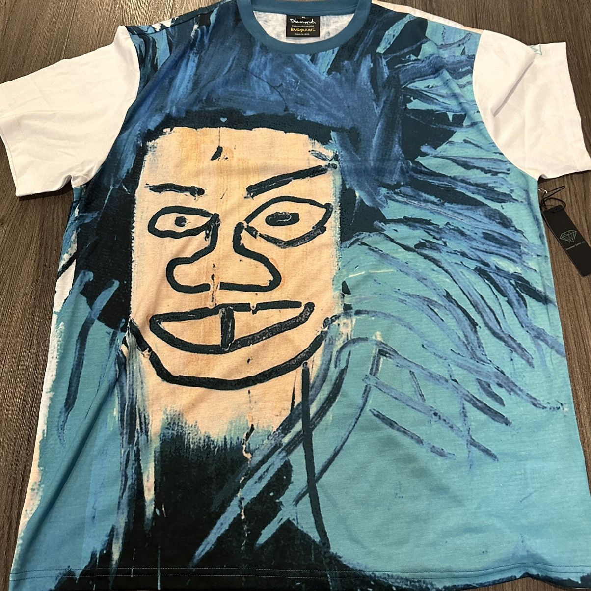 Diamond Supply Co. × Jean-Michel Basquiat Brand NWT Rare Basquiat & Warhol Diamond Supply Co AOP Shirt Size US XL / EU 56 / 4 - 8 Thumbnail