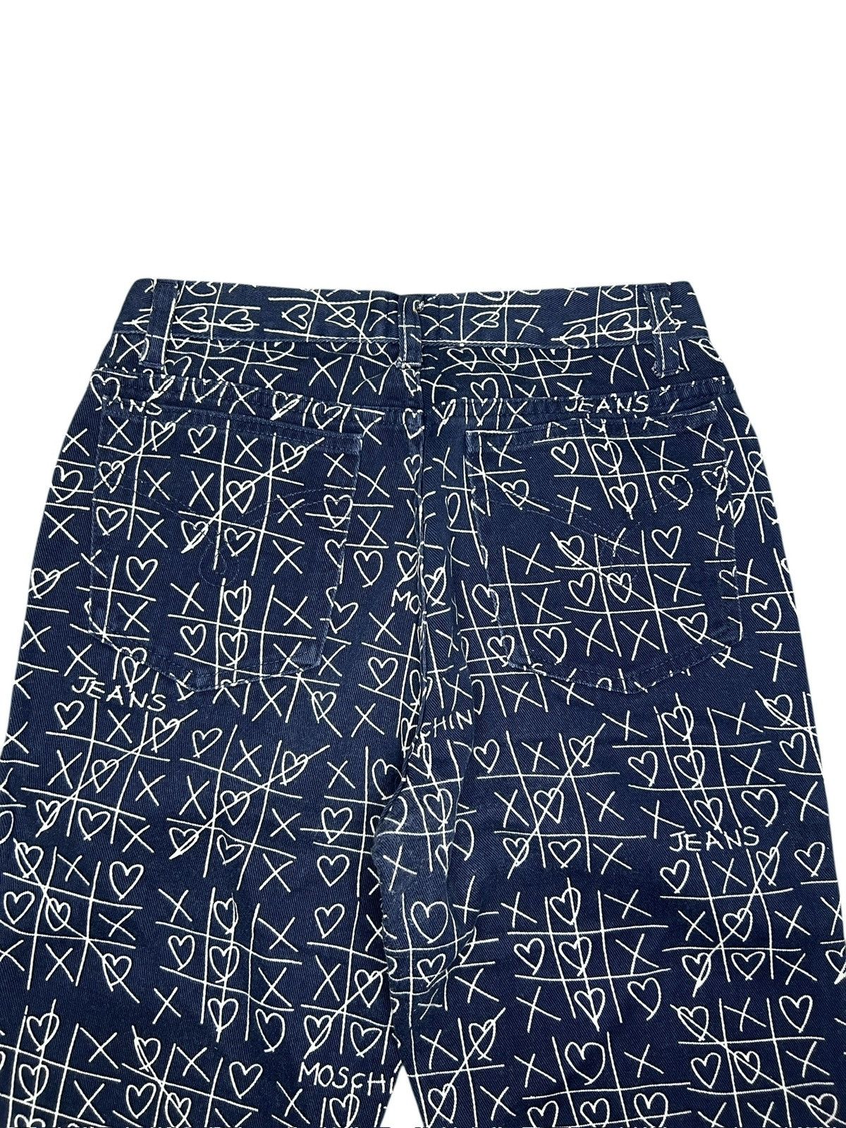 Moschino 90s Tic Tac Toe Trousers Size 27" / US 4 / IT 40 - 8 Thumbnail