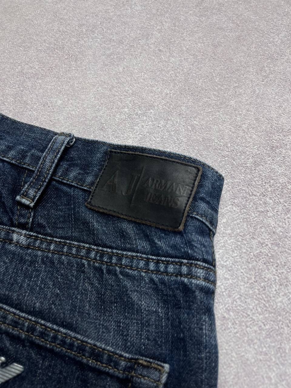 Armani Vintage Armani Indigo Pocket Logo Baggy Jeans 36 Size US 36 / EU 52 - 5 Thumbnail
