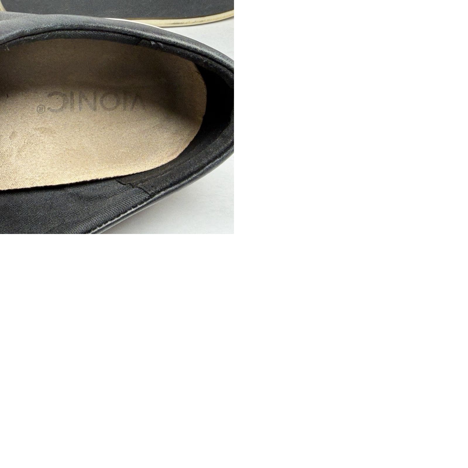 Vionic Vionic Paisley Black Leather Lace Up Low Top Casual Sneakers Women’s Size 7.5 Comfort Arch Support Size M / US 6-8 / IT 42-44 - 9 Thumbnail