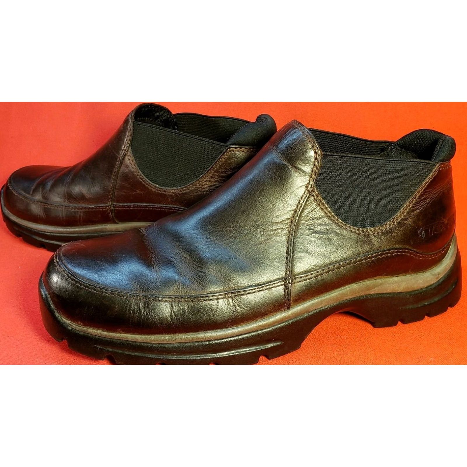 Teva Teva Chelsea Boot Womens 8.5M 39.5 EU Brown Leather Cushioned Insole Boots Chelsea Shoes Size US 9 / IT 39 - 4 Thumbnail