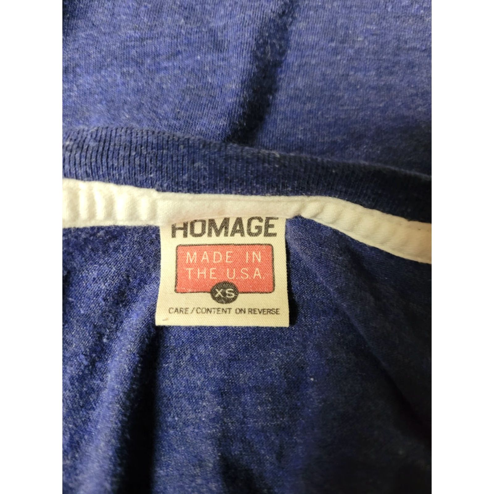 Vintage Homage Believeland T Shirt XS Unisex Adults Crew Neck Short Sleeve Blue Graphic Tee Cavaliers Cavs Sports 90s Style Nice Size US XS / EU 42 / 0 - 2 Thumbnail