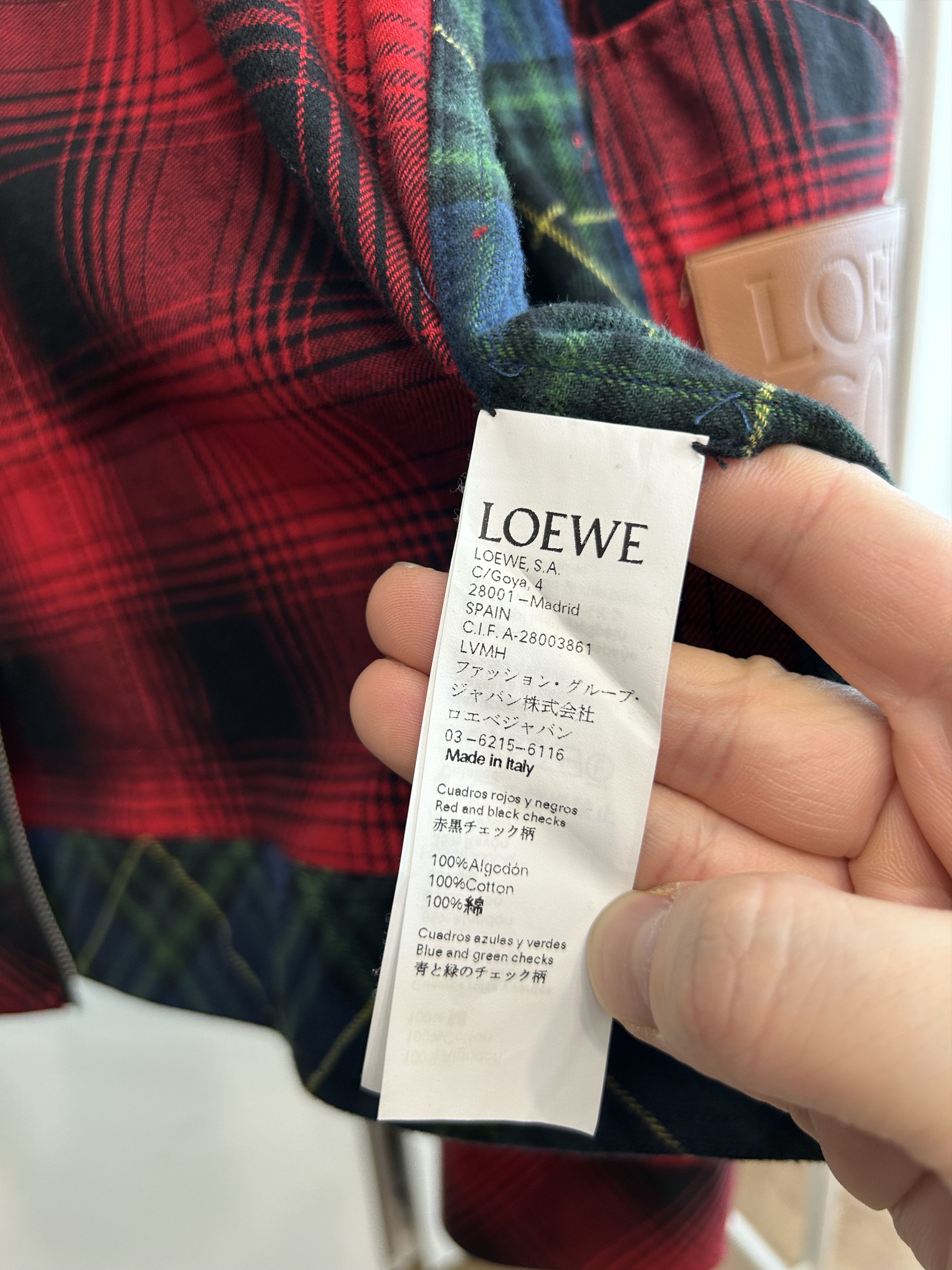 Loewe LOEWE Mixed Tartan Check Jacket Size US M / EU 48-50 / 2 - 9 Thumbnail