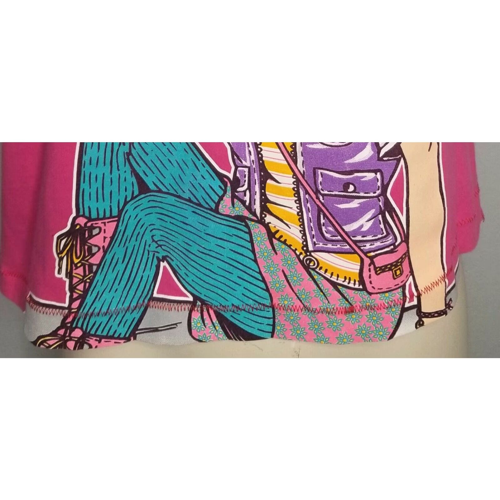 Vintage VINTAGE Betty Boop Graphic T Shirt Crop Top Pink Women's XL Size XL / US 12-14 / IT 48-50 - 4 Thumbnail