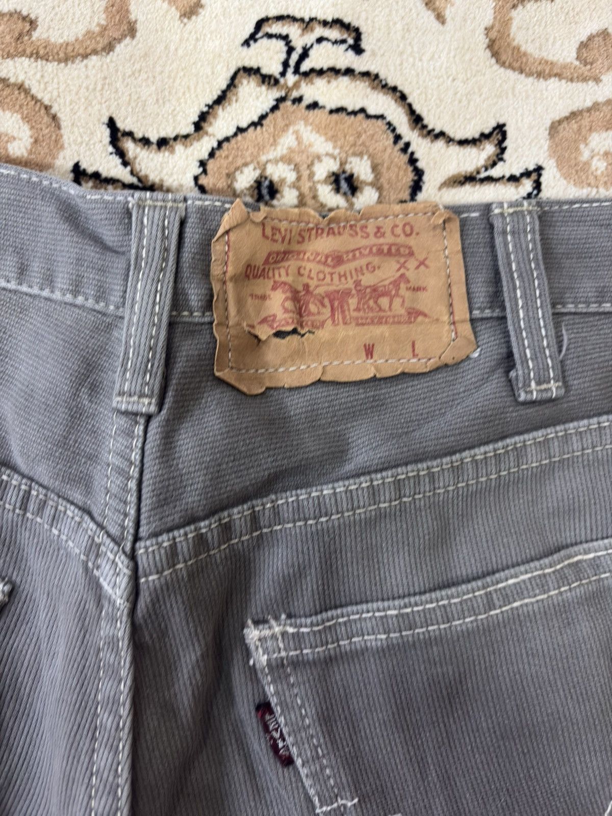 Levi's Vintage 60s 70s Levi’s 5200 Pique Big E Size 28 x 36 Jeans Size US 28 / EU 44 - 10 Thumbnail