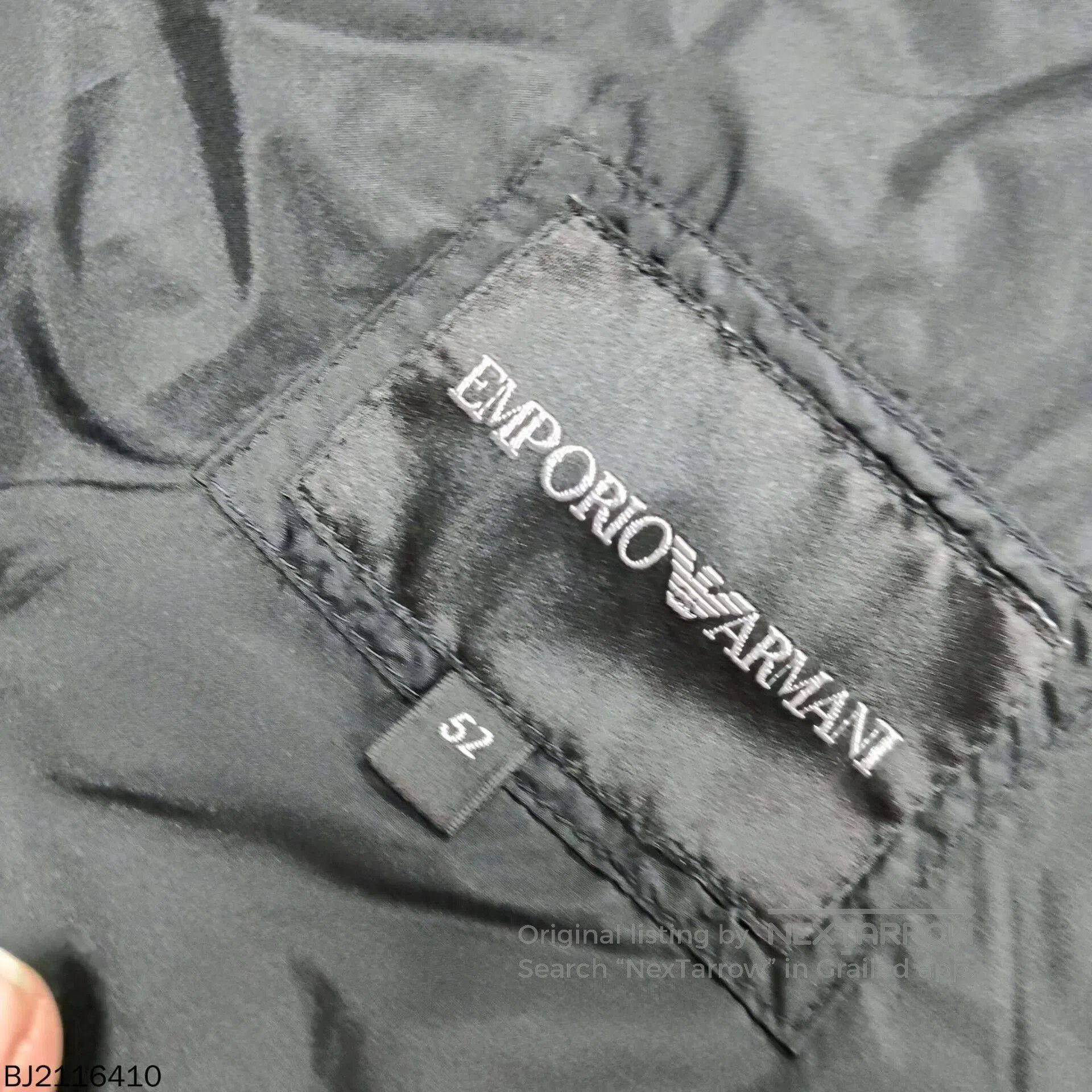 Emporio Armani armani zip-up hooded long sleeve jacket. Size US L / EU 52-54 / 3 - 4 Thumbnail