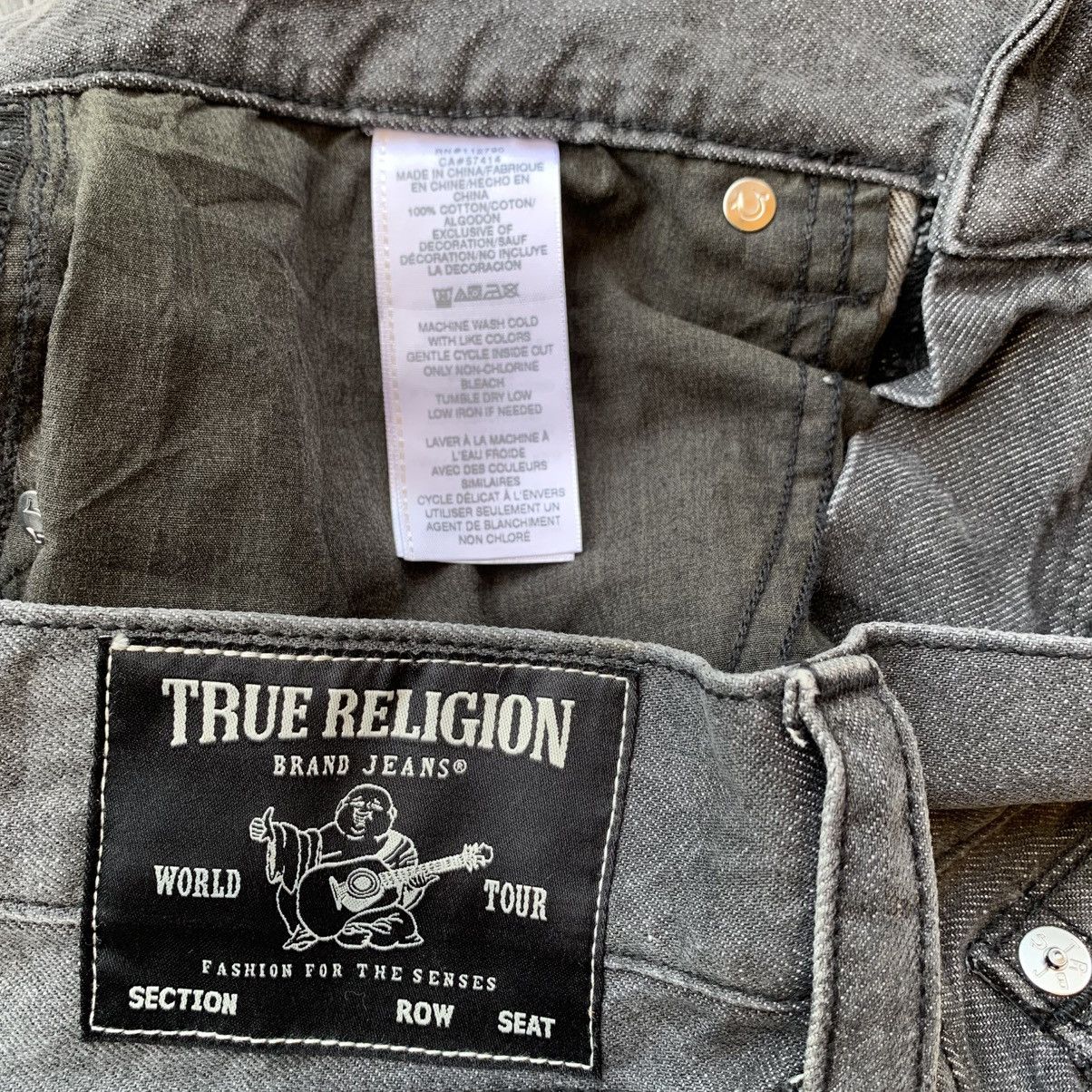 True Religion Billy Relaxed Bootcut Distressed jeans