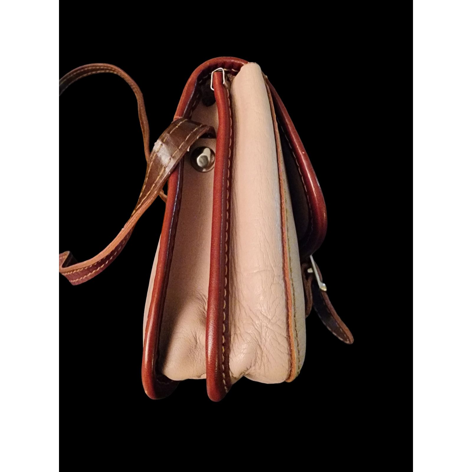 Vera Pelle Vera Pelle pale pink leather crossbody bag Size ONE SIZE - 6 Thumbnail