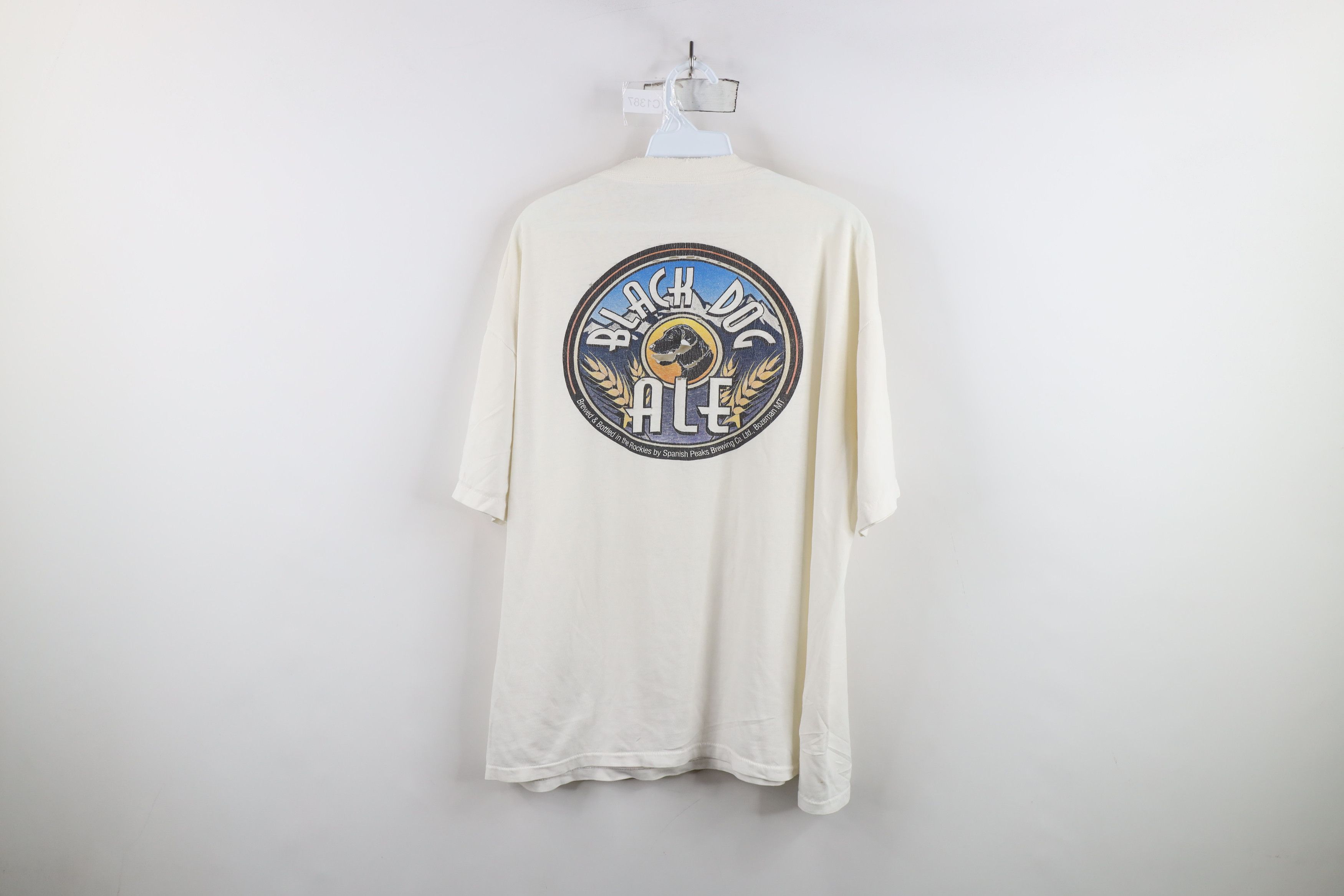 Vintage Vintage 90s Whiners Black Dog Ale Beer Short Sleeve T-Shirt Size US XL / EU 56 / 4 - 12 Thumbnail