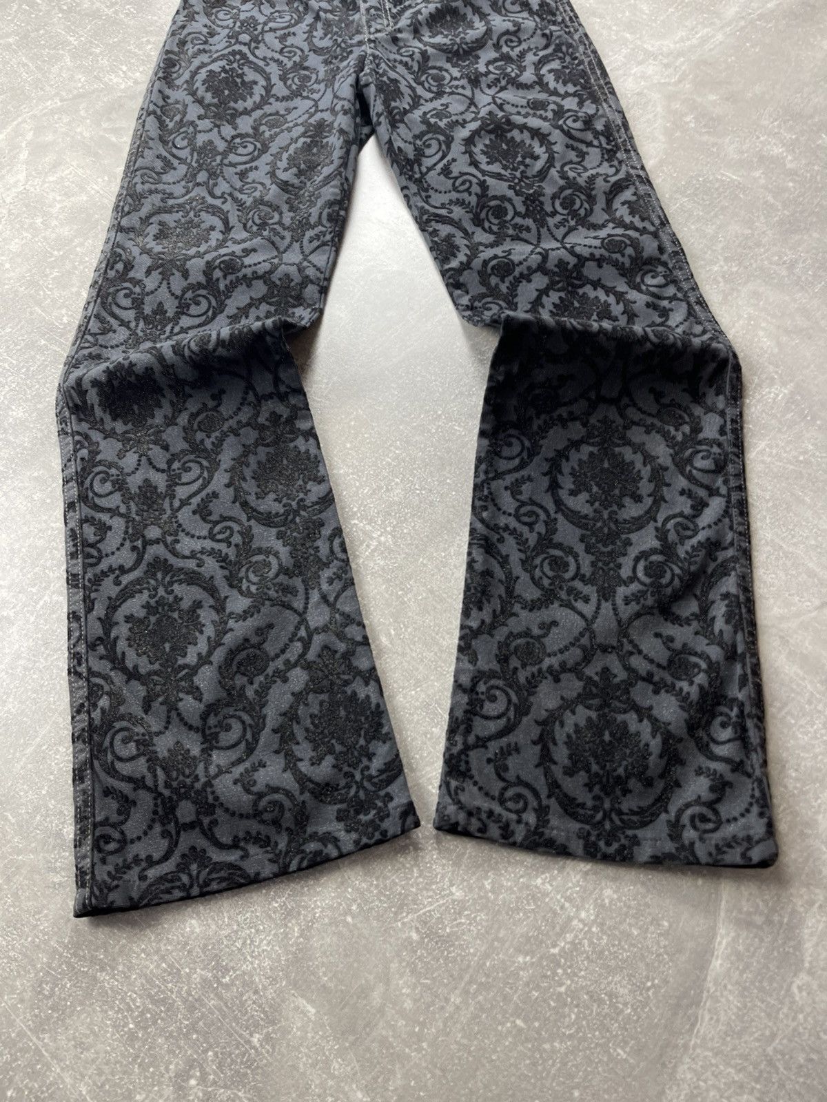 Just Cavalli Roberto Cavalli Archives Damask Baroque Pattern Pants 2000s Size 28" / US 6 / IT 42 - 7 Thumbnail