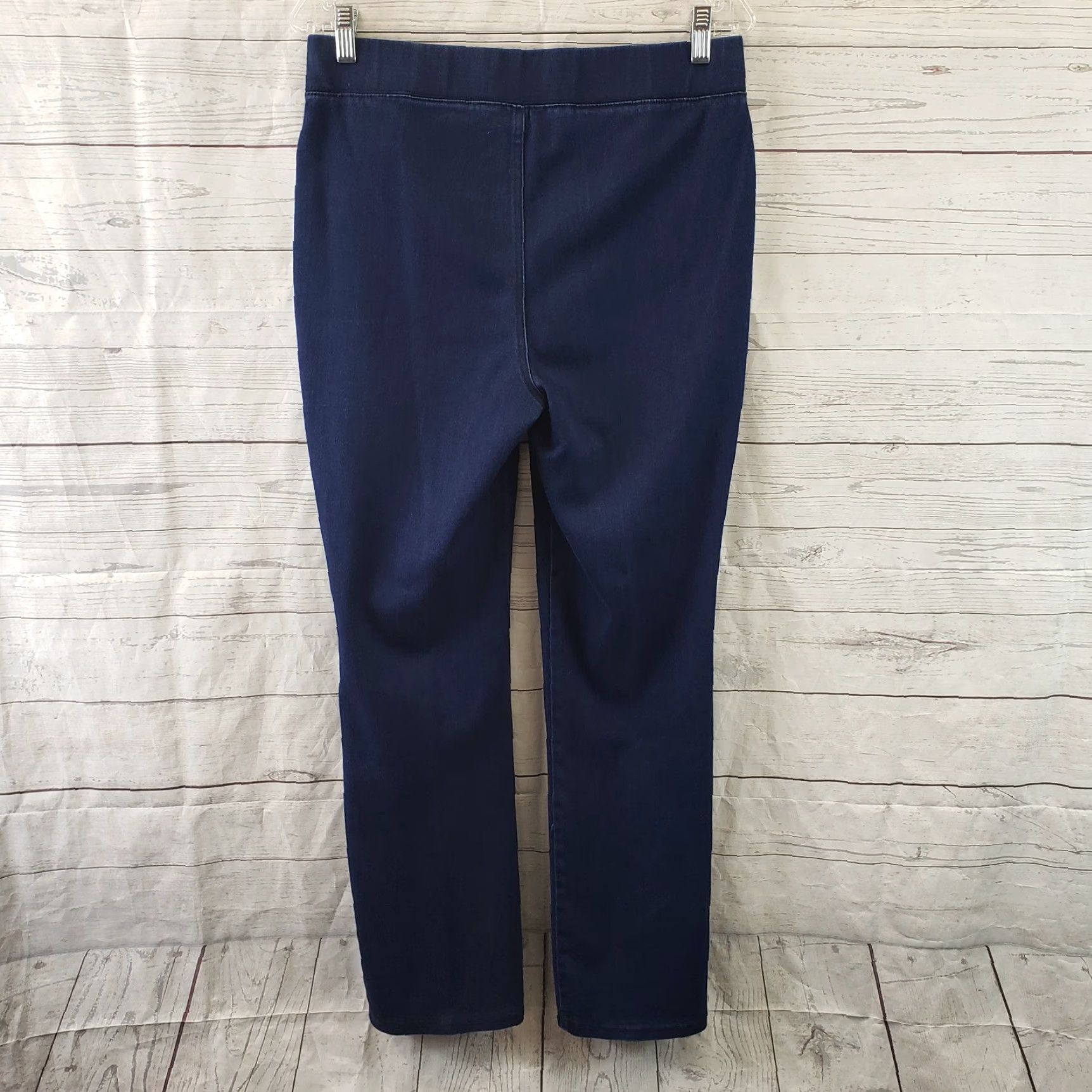Vintage LOGO Lori Goldstein Womens Pull On Skinny Jeans Sz 8 Blue High Rise Jeans Size 30" / US 8 / IT 44 - 3 Thumbnail