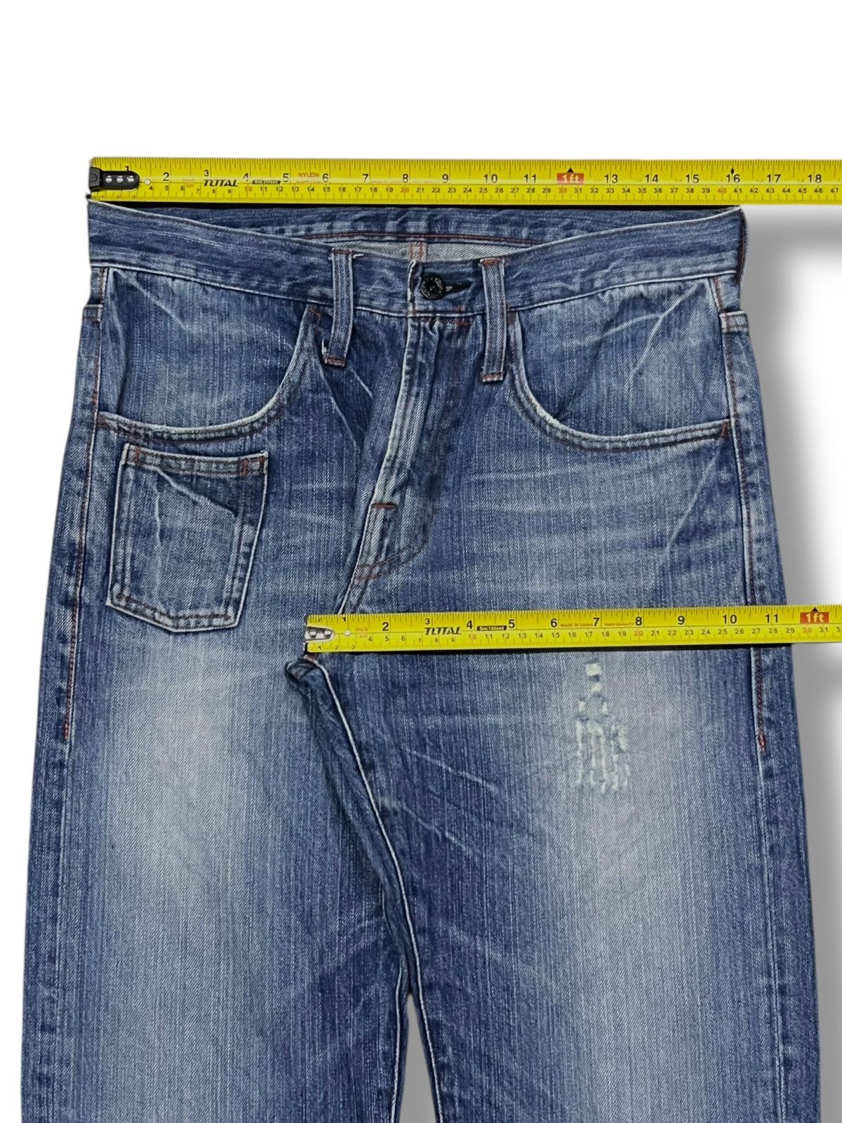 Global Work Vintage Japanese Brand Global Works - Faded Wash Jeans Size US 32 / EU 48 - 15 Thumbnail