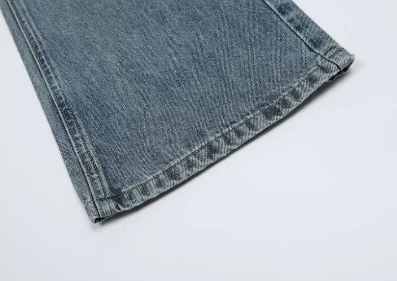 Vintage Men's vintage fashion trendy loose wide-leg flared jeans Size US 33 - 5 Thumbnail