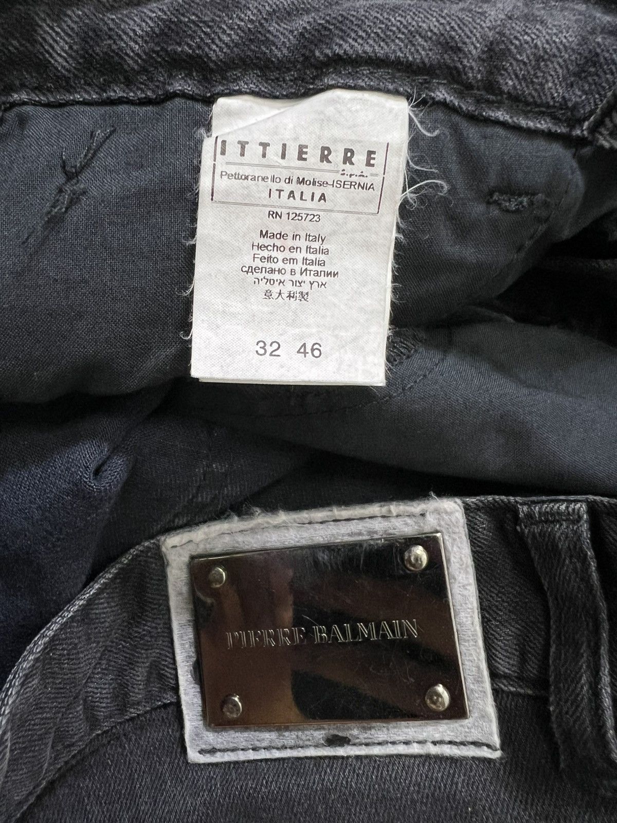 Pierre Balmain Pierre Balmain - Washed Zip Pocket Ankle Zip Biker Jeans Size US 32 / EU 48 - 15 Thumbnail