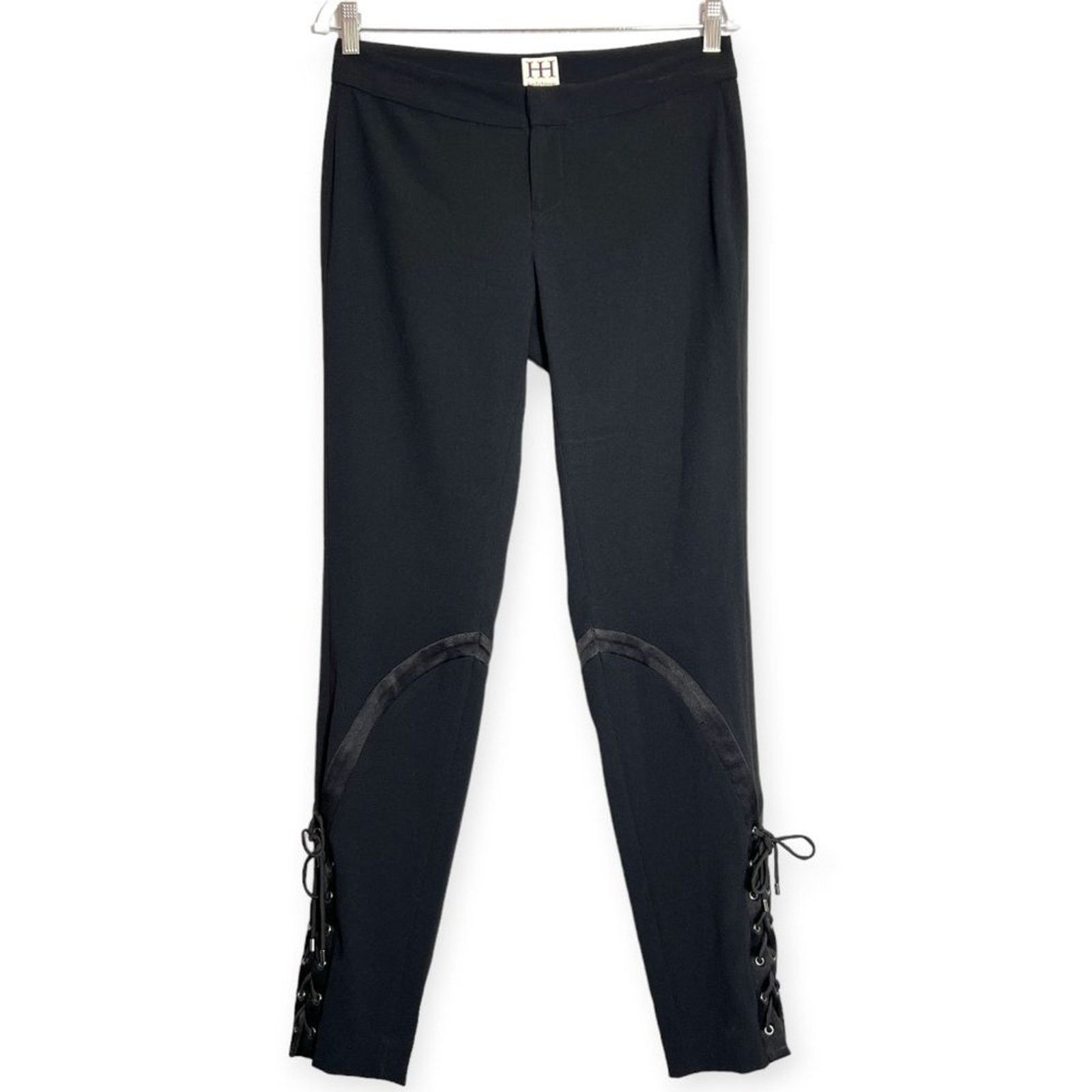 Haute Hippie Haute Hippie Lace-Up Skinny Pants Black Size 8 Size 30" / US 8 / IT 44 - 3 Thumbnail