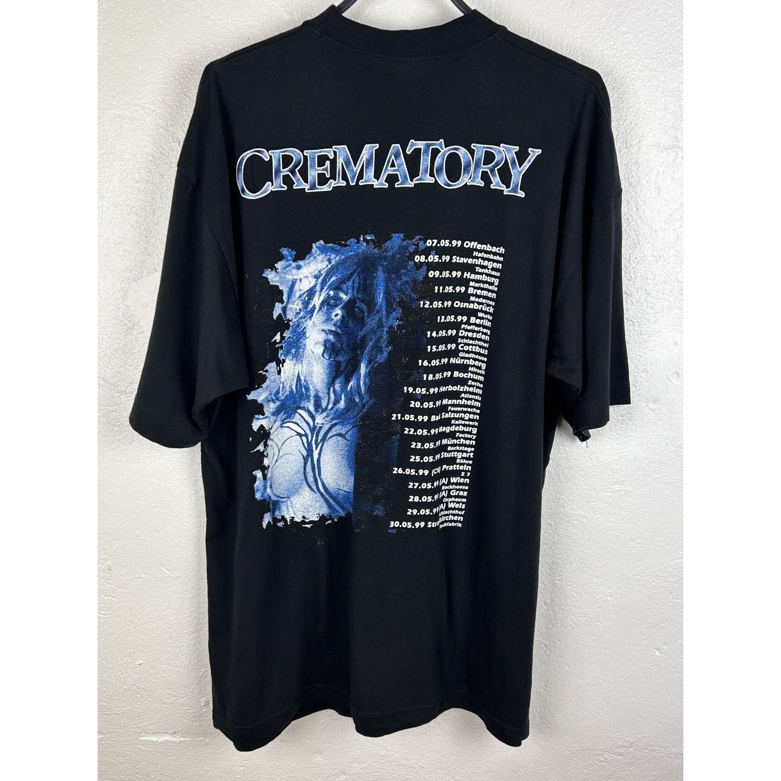Band Tees 90s Vintage Crematory 1999 Act Seven Tour Metal T-Shirt XL Size US XL / EU 56 / 4 - 4 Thumbnail