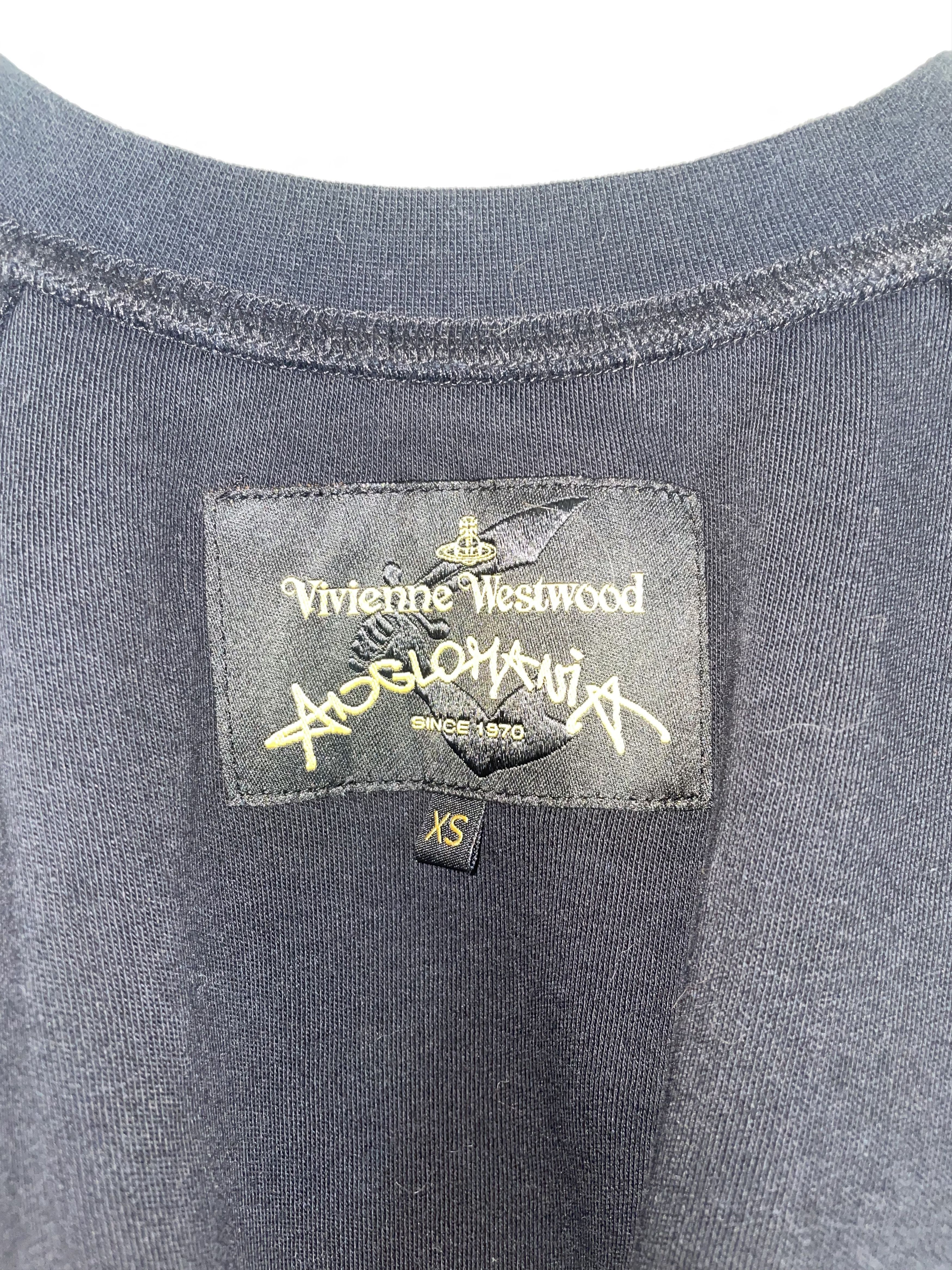 Vivienne Westwood Black Punk Chaos Silver Chain Top | Size XSmall Size XS / US 0-2 / IT 36-38 - 8 Thumbnail