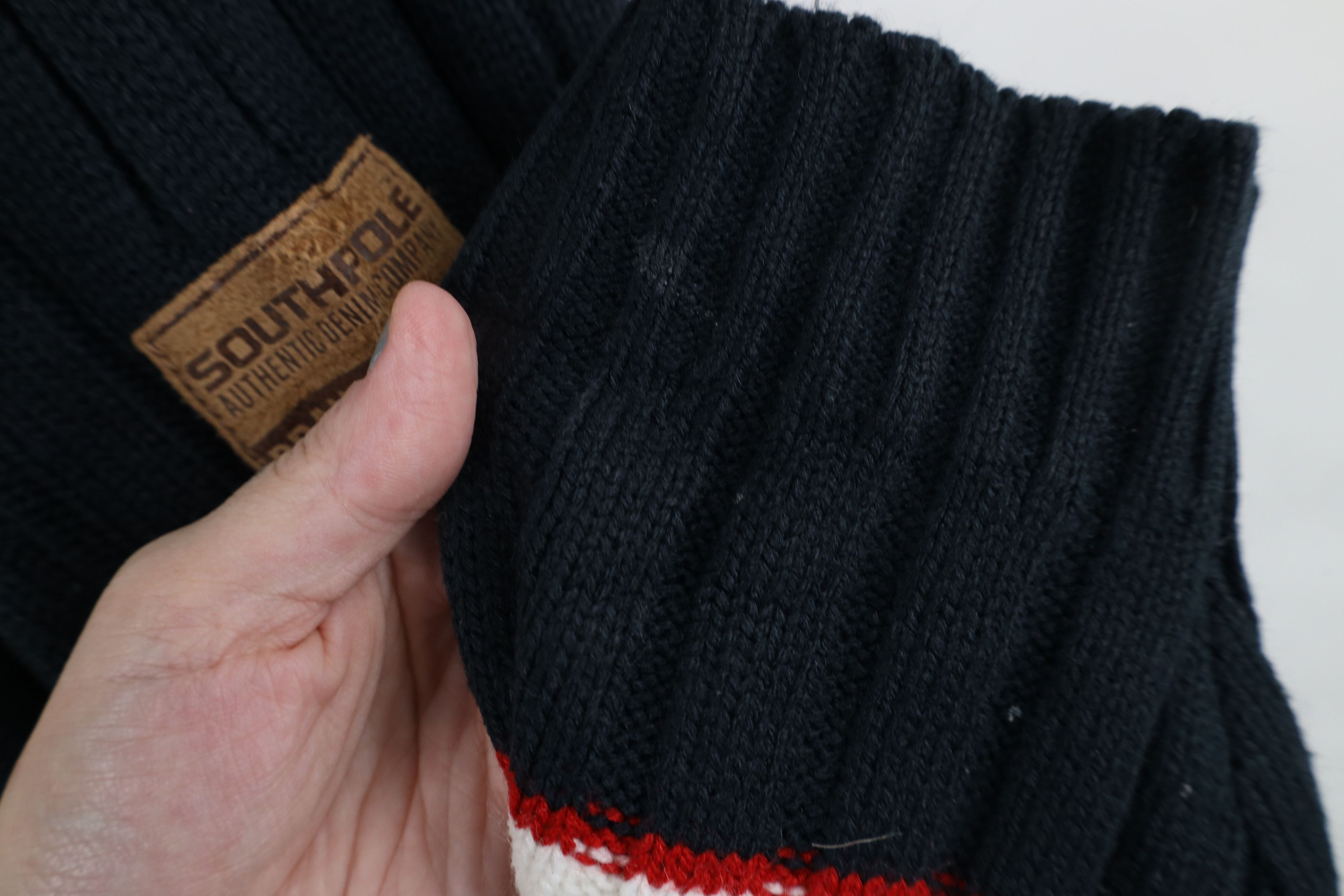 Southpole × Vintage Vintage 90s Southpole Chunky Ribbed Knit Mock Neck Sweater Size US XL / EU 56 / 4 - 6 Thumbnail
