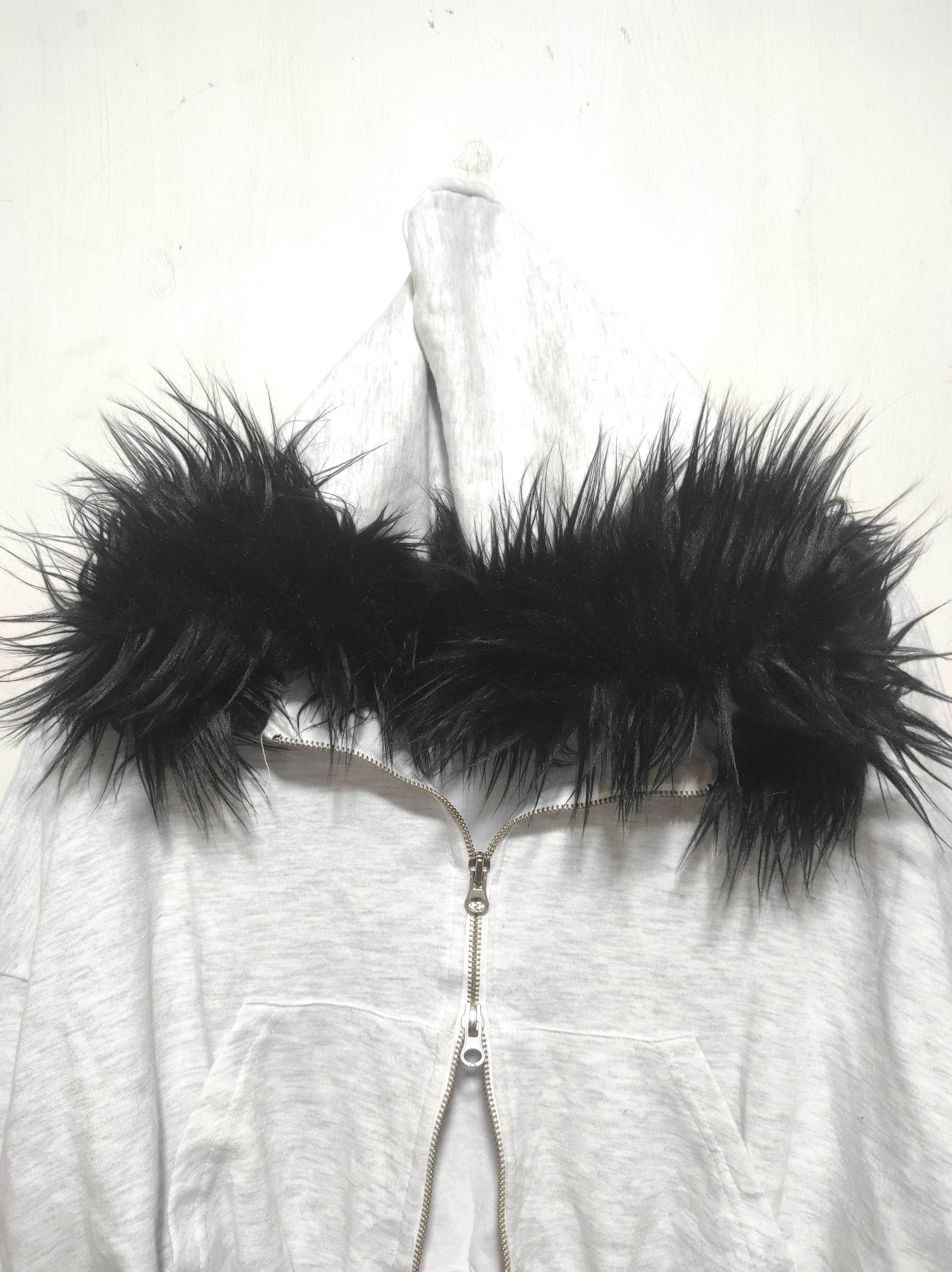 If Six Was Nine Connect Crop Double Zip Fur Hoodie if6was9 LGB style Size M / US 6-8 / IT 42-44 - 3 Thumbnail