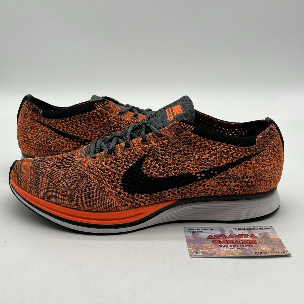 Nike Flyknit racer total orange Size US 11 / EU 44 - 1 Thumbnail