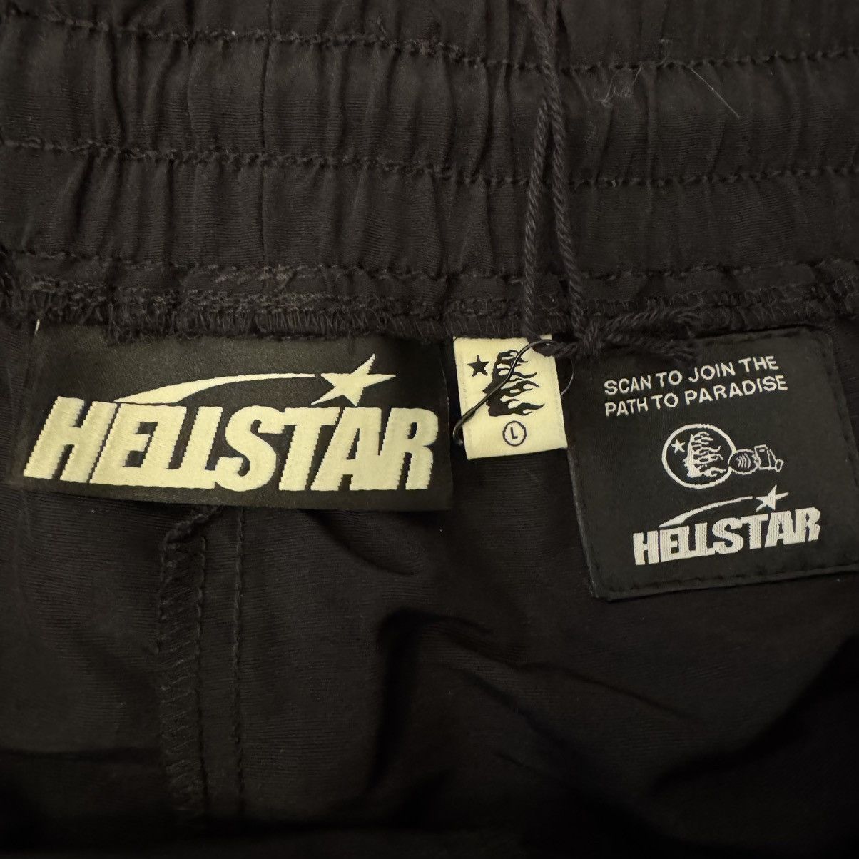 HELLSTAR HELLSTAR Sports Tri-Logo Athletic Nylon Shorts Size US 34 / EU 50 - 7 Thumbnail