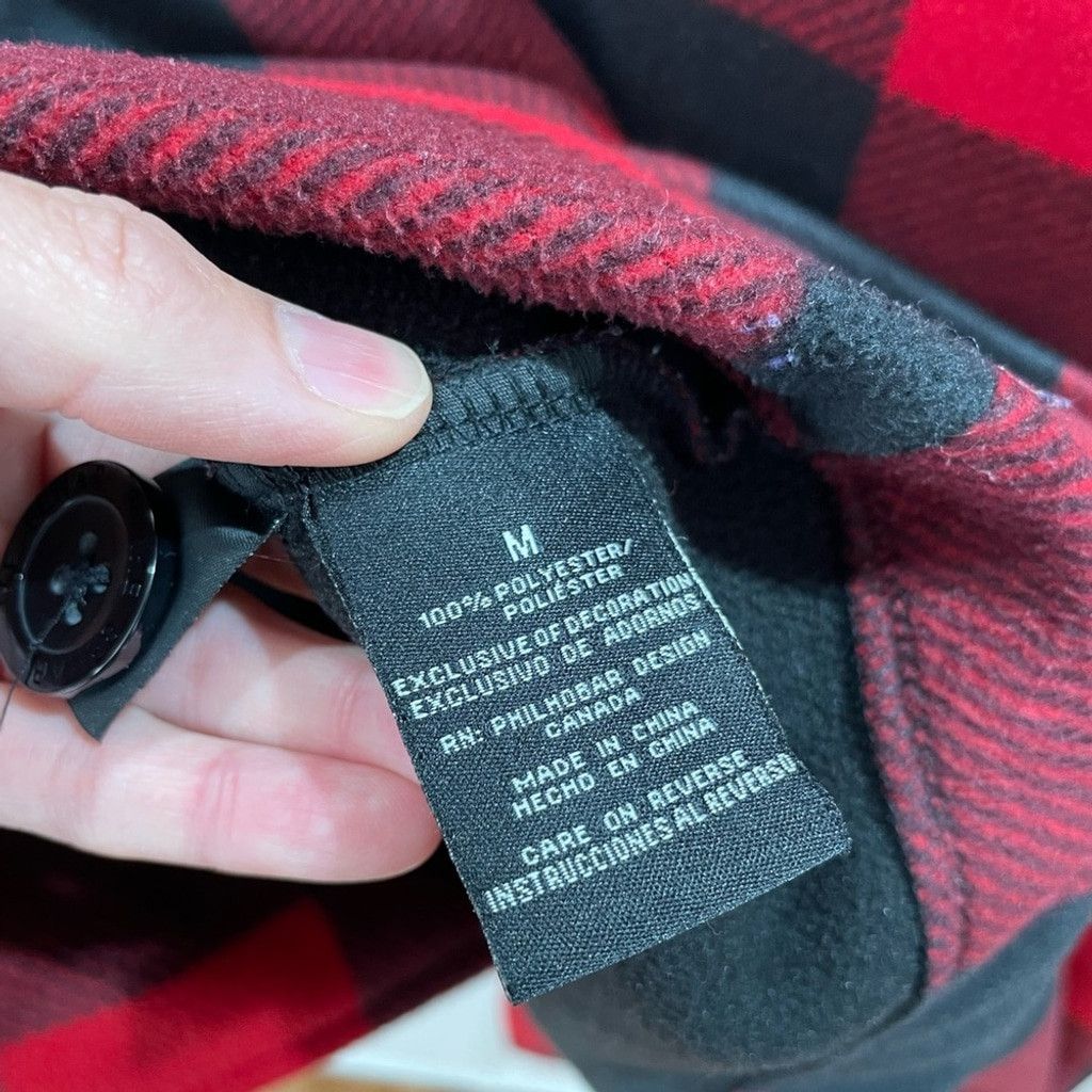 Ike Behar Ike Behar Red Buffalo Plaid Double Breasted Fleece Coat US 8 Size M / US 6-8 / IT 42-44 - 6 Thumbnail