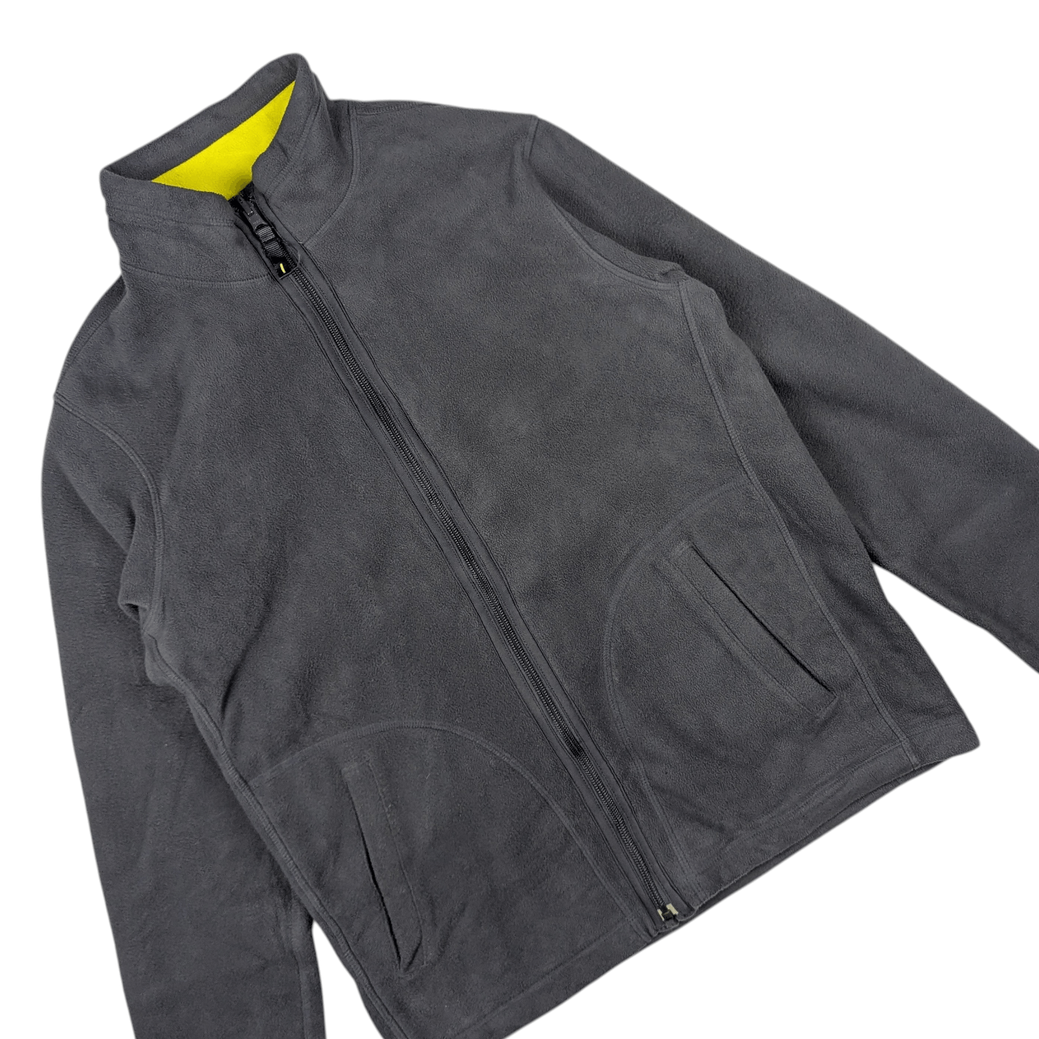 Uniqlo UNIQLO Reversible Grey Yellow Sherpa Fleece Jacket Size US S / EU 44-46 / 1 - 8 Thumbnail