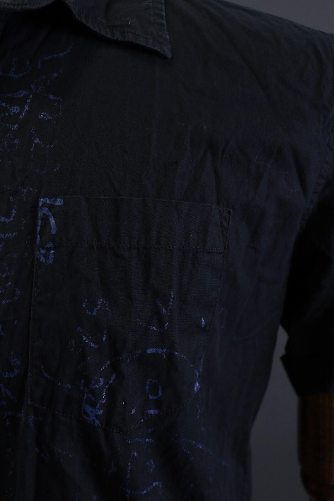 Desigual Desigual Black Abstract Button Down Shirt Size 16 / 41 / L Size US L / EU 52-54 / 3 - 5 Thumbnail