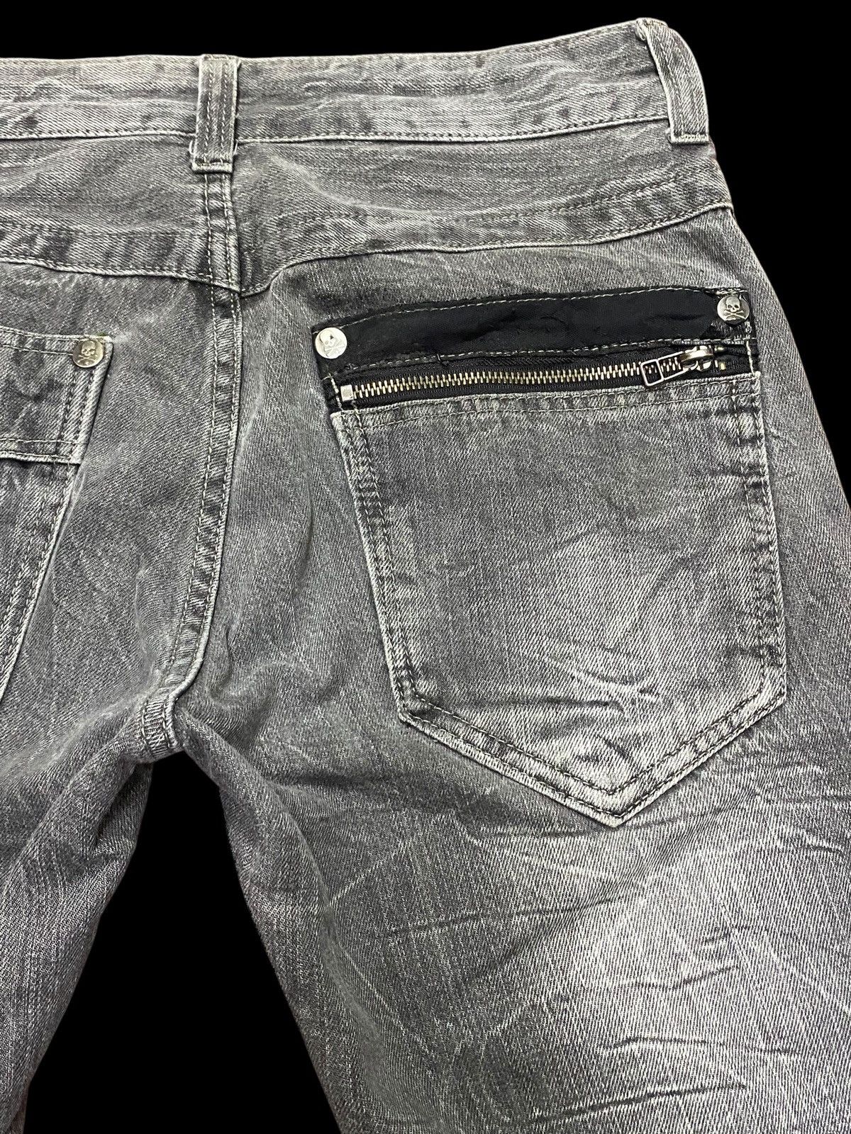 Japanese Brand Vintage Japan Brand Dominate Skull Bones Faded Loose Jeans Size US 32 / EU 48 - 8 Thumbnail