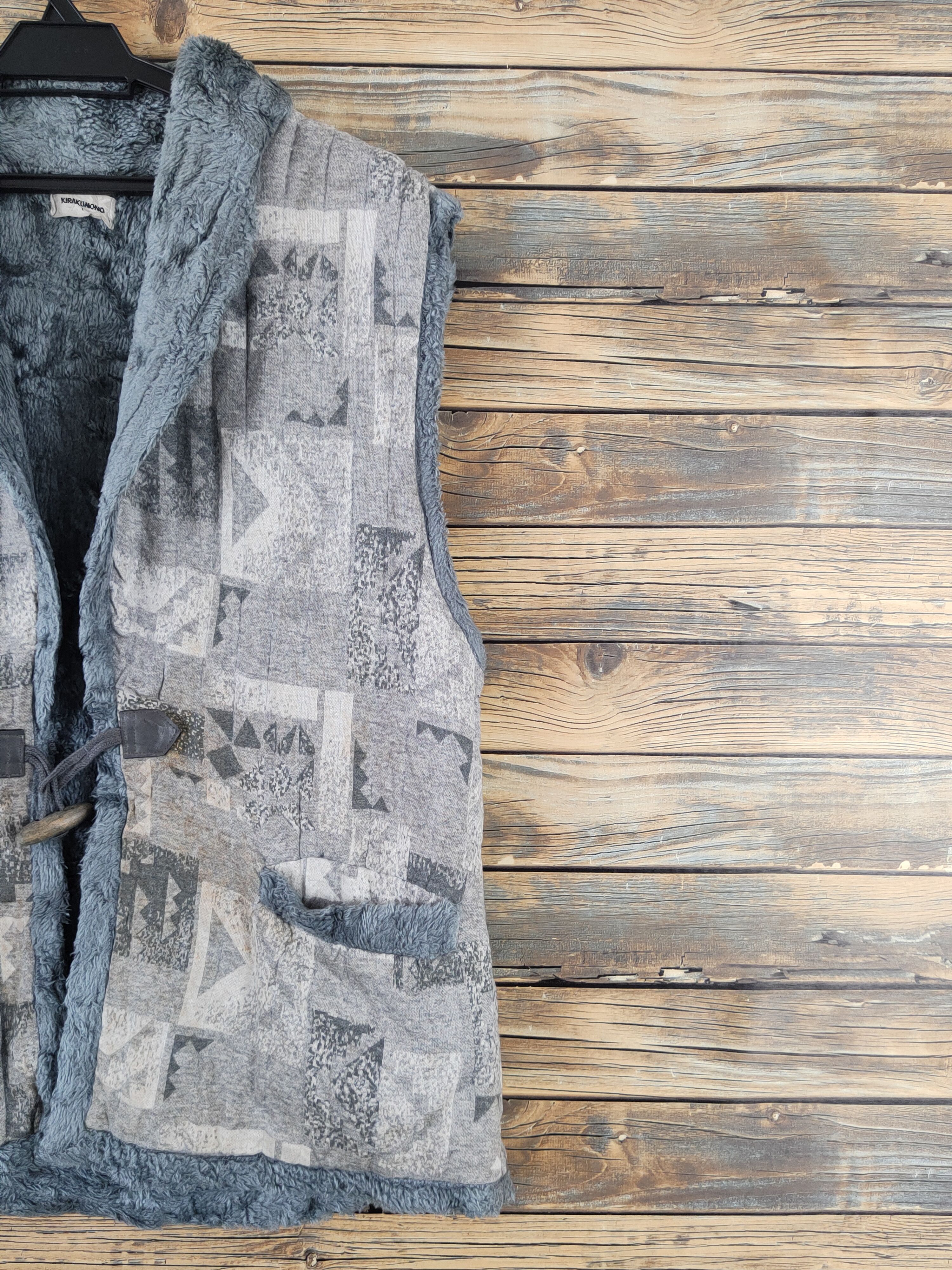 Japanese Brand × Vintage Vintage & Rare by Kirakumono Gray Vests Size US L / EU 52-54 / 3 - 7 Thumbnail