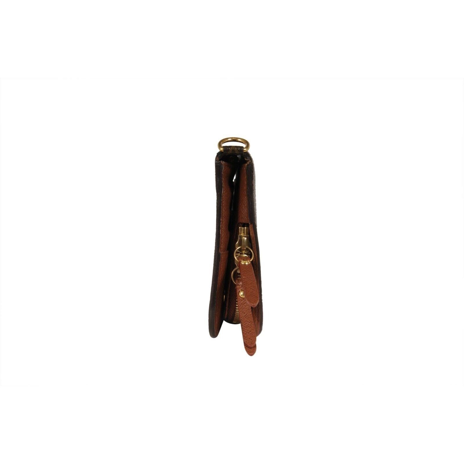 Louis Vuitton Ikat Wallet Brown Lv Logo Monogram Zip Long Canvas Size ONE SIZE - 4 Thumbnail