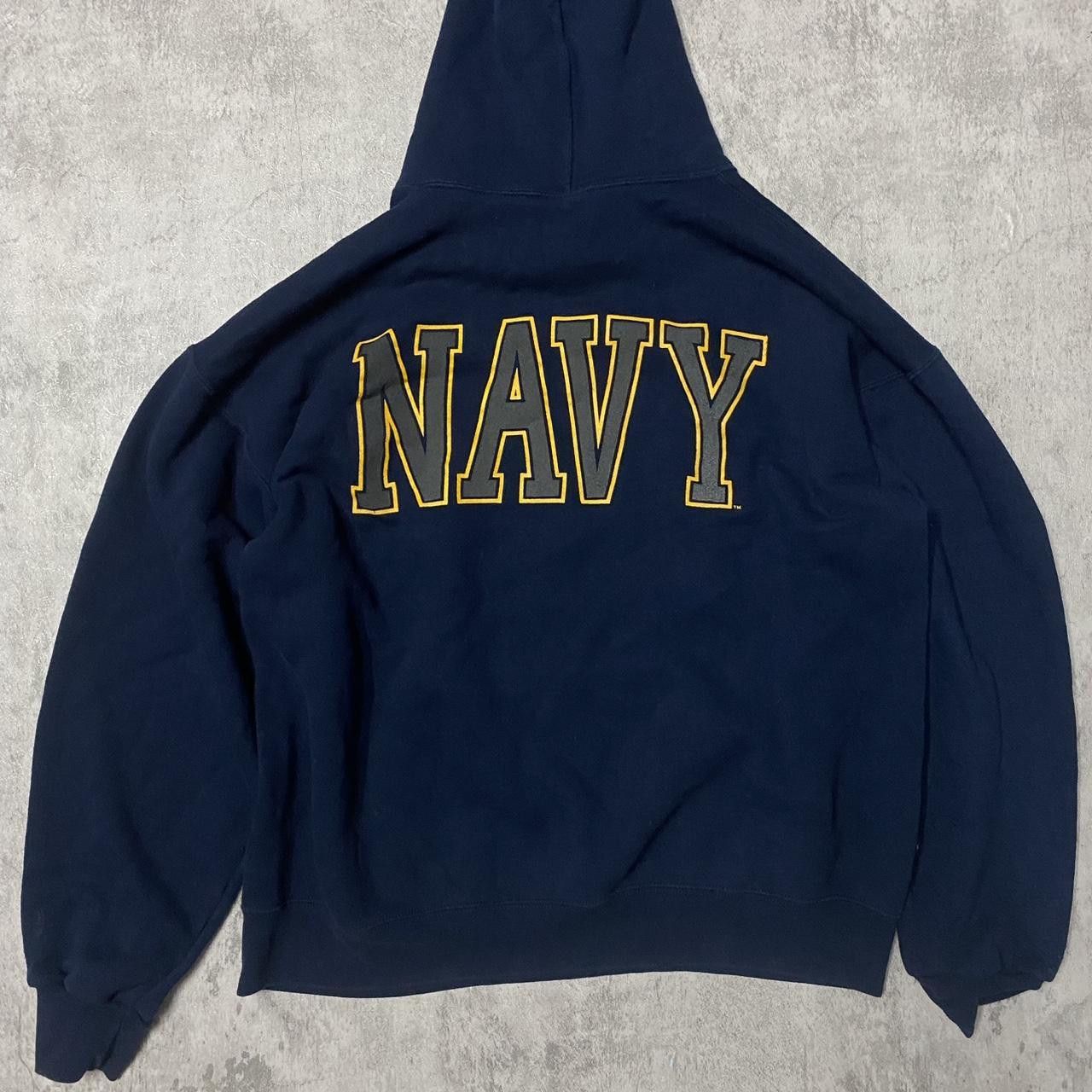 Other Navy blue hoodie with gold details, featuring a unique Size US L / EU 52-54 / 3 - 5 Thumbnail