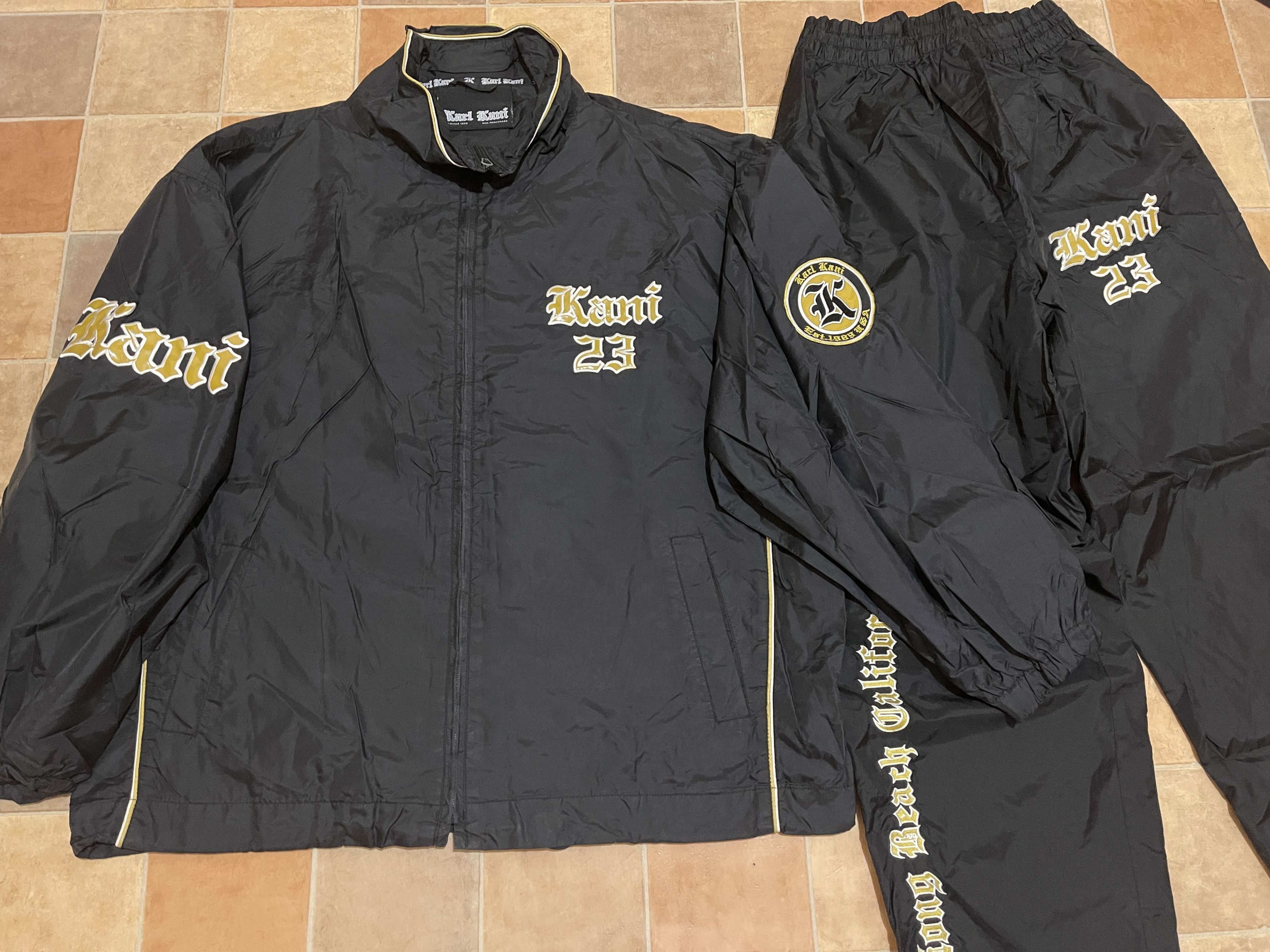 Karl Kani KARL KANI tracksuit, Long Beach, Kani suit jacket pants L Size US L / EU 52-54 / 3 - 4 Thumbnail