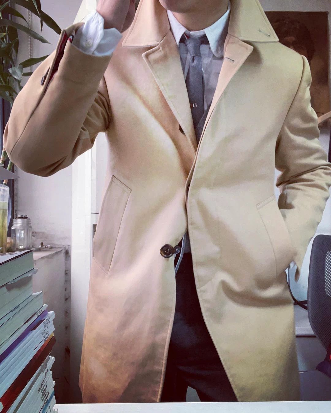 Thom Browne Thom Browne Classic Khaki Coat Men's Size 0 Size US XS / EU 42 / 0 - 7 Thumbnail