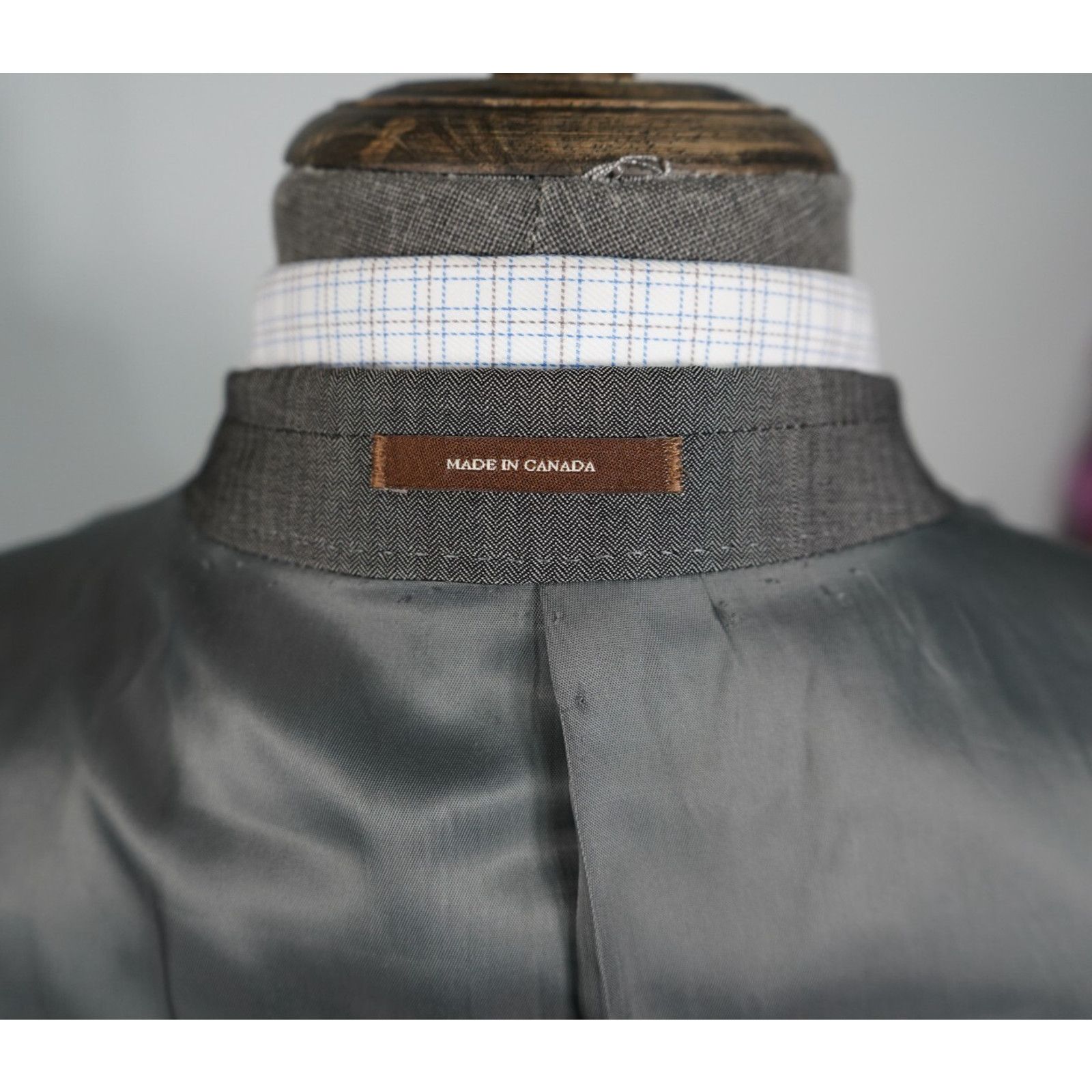 Peter Millar Peter Millar Sport Coat Mens 46T Gray Wool Union Made Size 46L - 6 Thumbnail