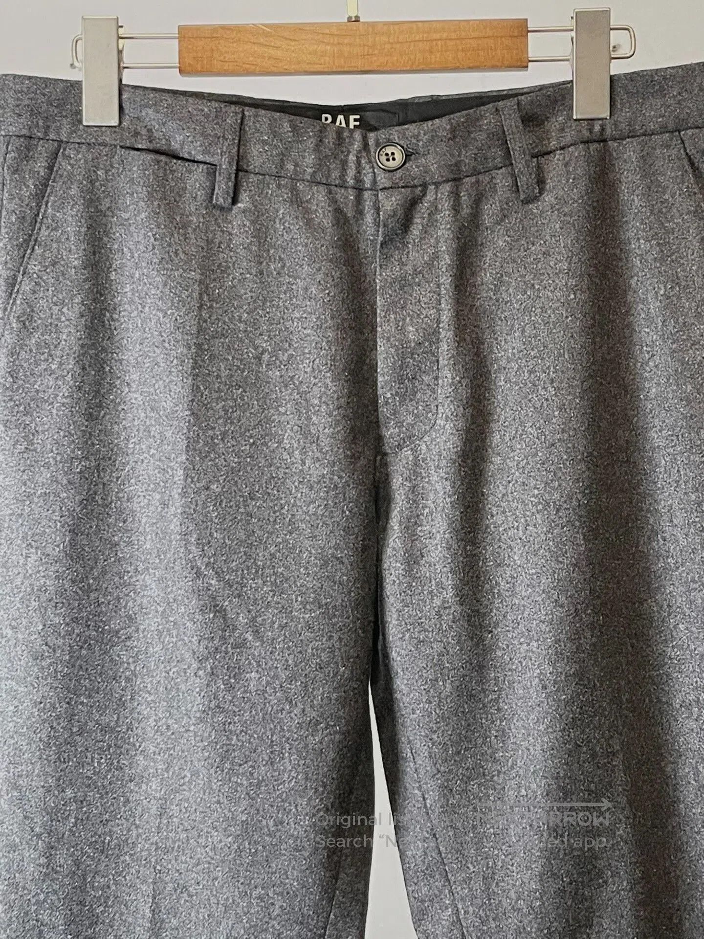 Raf Simons raf simons wool blend trousers in gray. Size US 32 / EU 48 - 4 Thumbnail