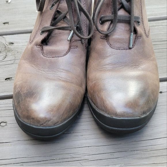 Other Bogs Kristina Lace Up Brown Leather Waterproof Distressed Hi Size US 9.5 / IT 39.5 - 6 Thumbnail