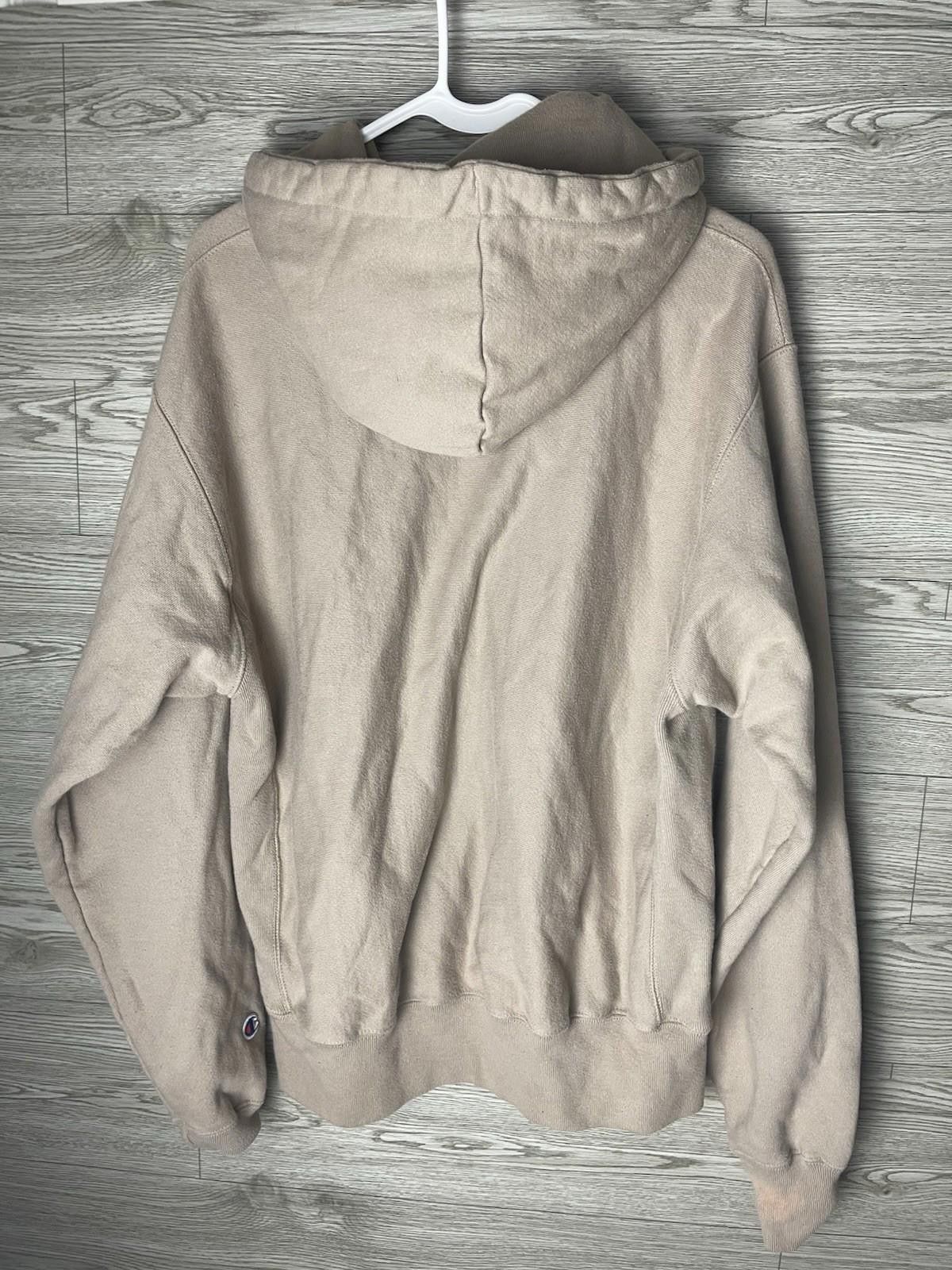 Champion Vintage Champion Men’s Hoodie Reverse Weave Pullover M Tan Size US S / EU 44-46 / 1 - 2 Thumbnail