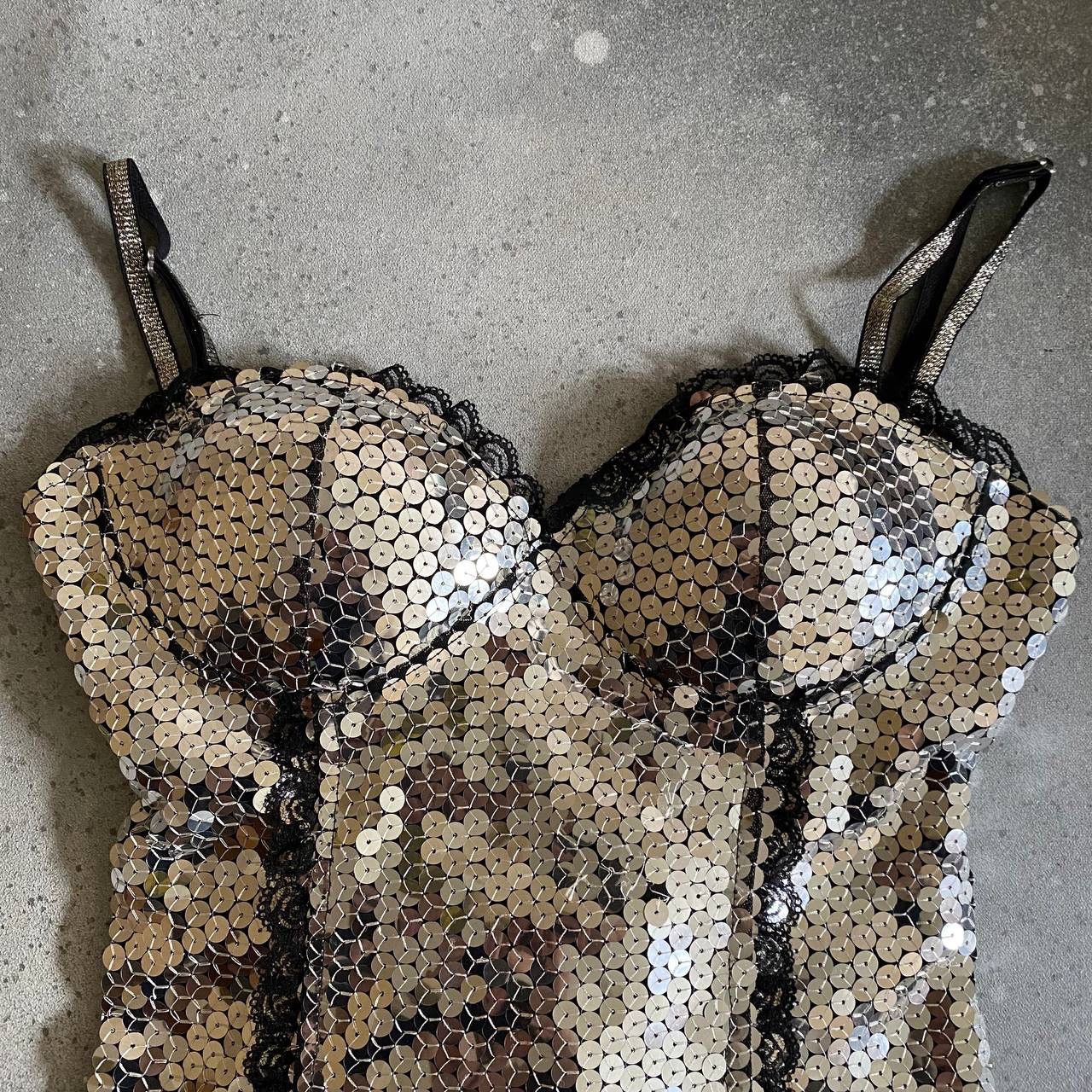 Hysteric Glamour × Japanese Brand Amazing Sexy Y2K Vintage Crazy Shiny Top Size M / US 6-8 / IT 42-44 - 2 Thumbnail