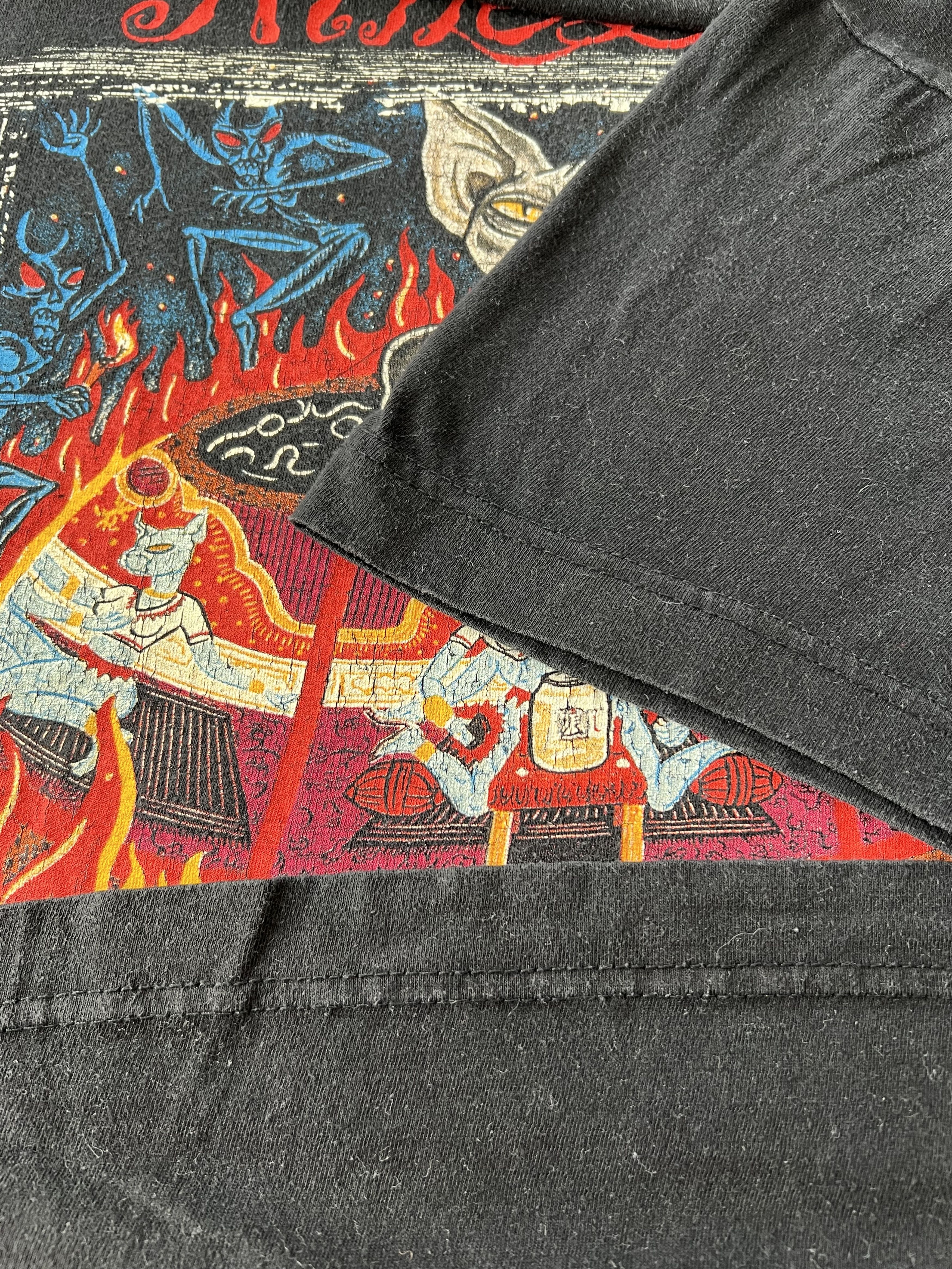 Band Tees Vintage 1997 Aerosmith Nine Lives Black T-shirt Size US L / EU 52-54 / 3 - 10 Thumbnail