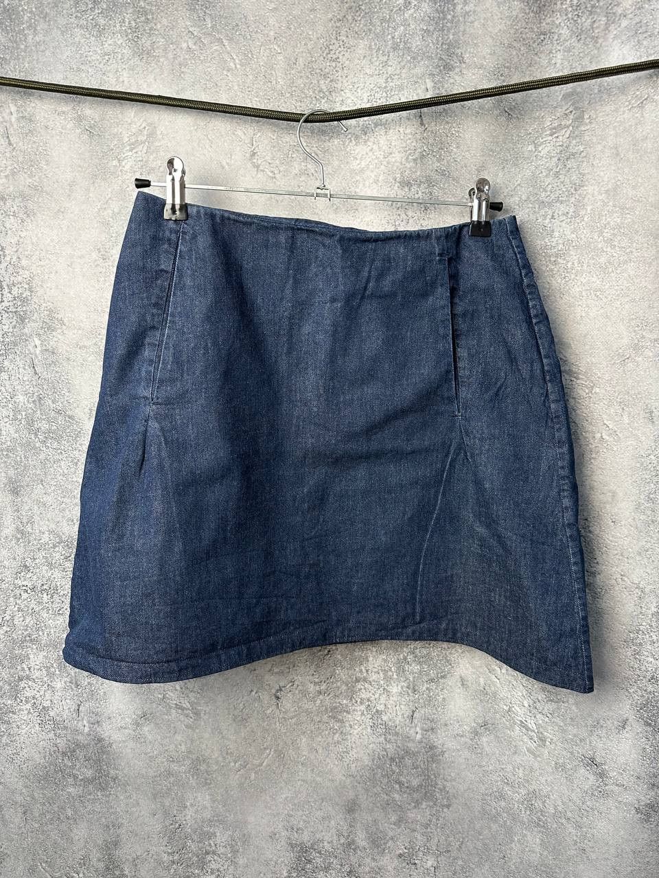 Designer TOAST Mini Denim Skirt - Pockets - Zip - Button Size 30" / US 8 / IT 44 - 2 Thumbnail